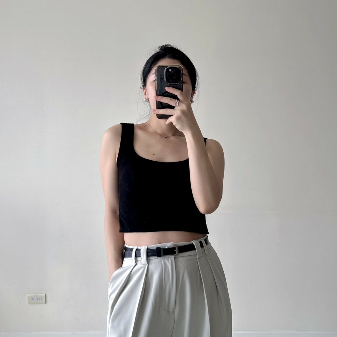 側開衩大方領車線短版（bratop）（現貨）