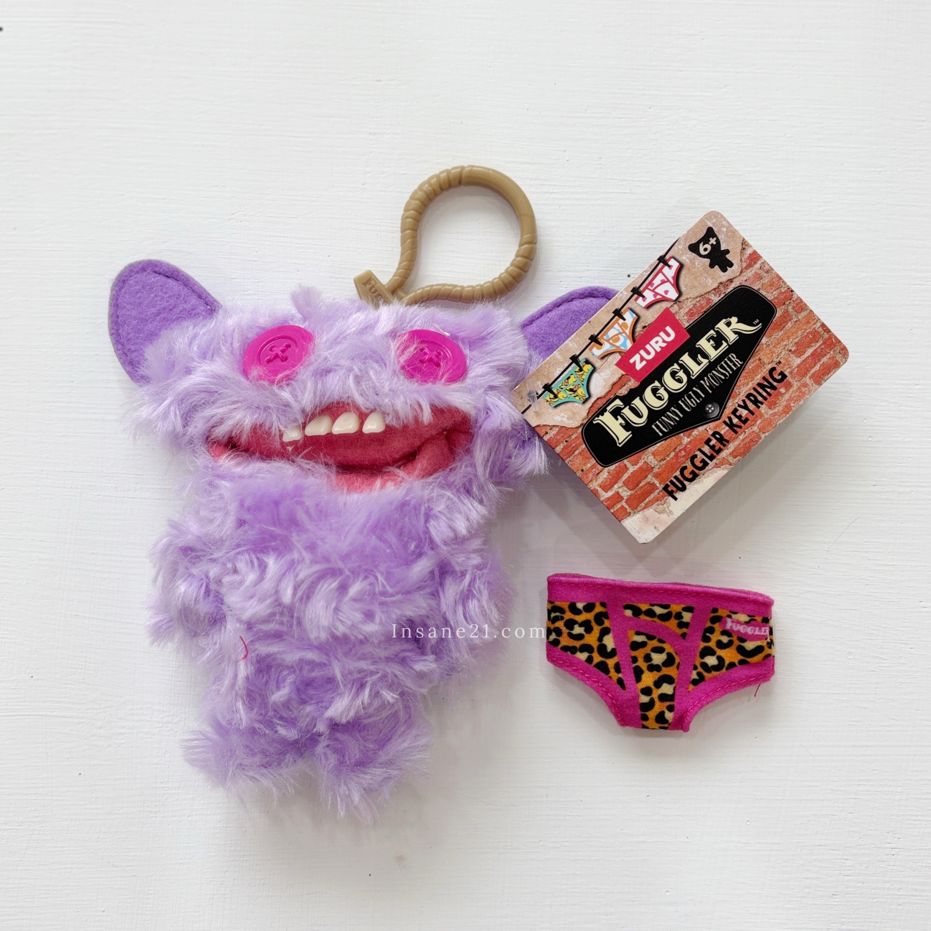 FUGGLER 放克牙寶 醜娃『內褲版』吊飾 絨毛吊飾 有趣 搞怪 / 現貨