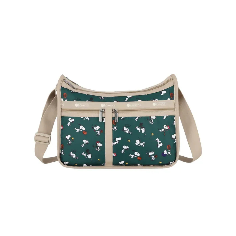 DELUXE 日用斜揹袋 ( SNOOPY AND WOODSTOCK GRN )