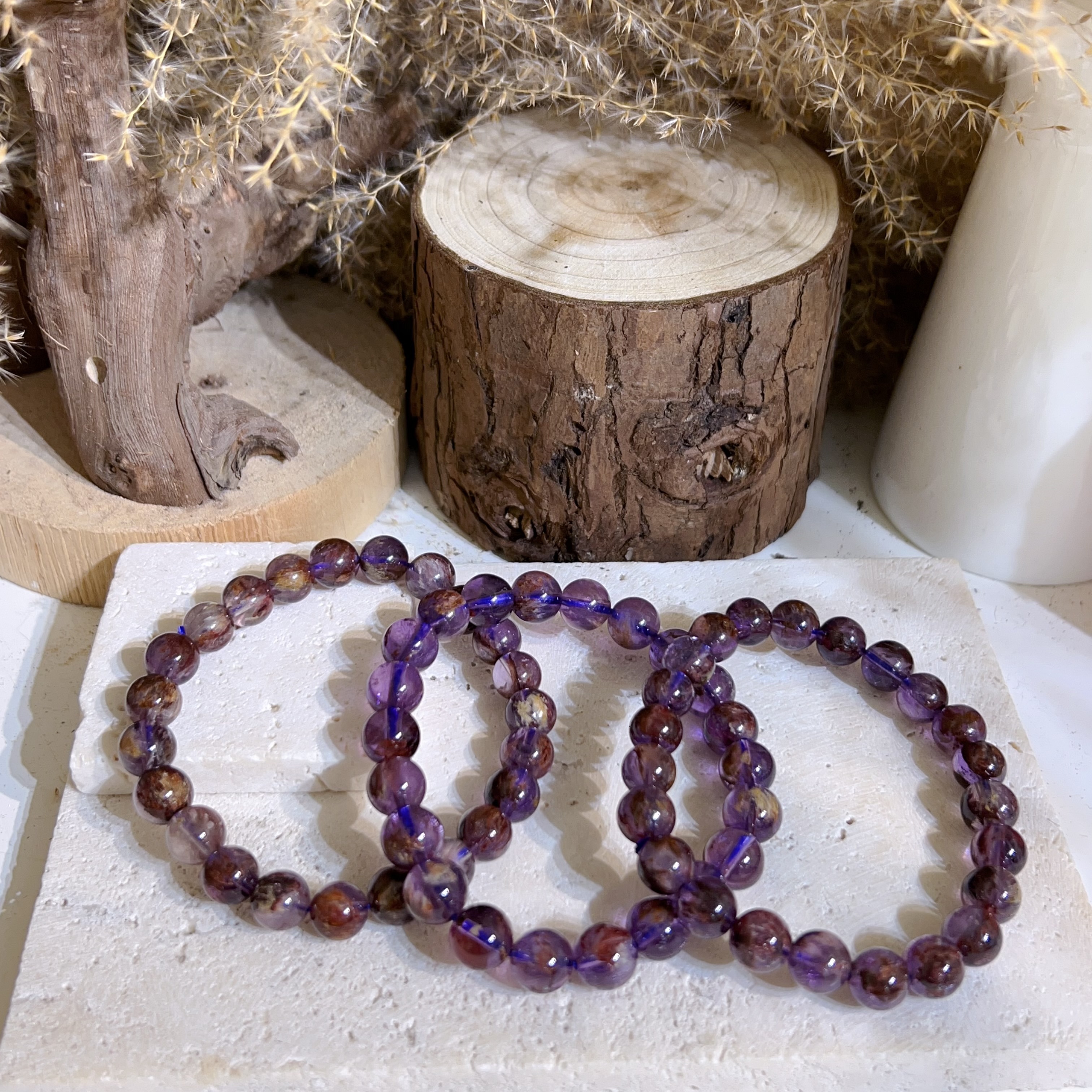 滿礦紫幽靈手串8mm