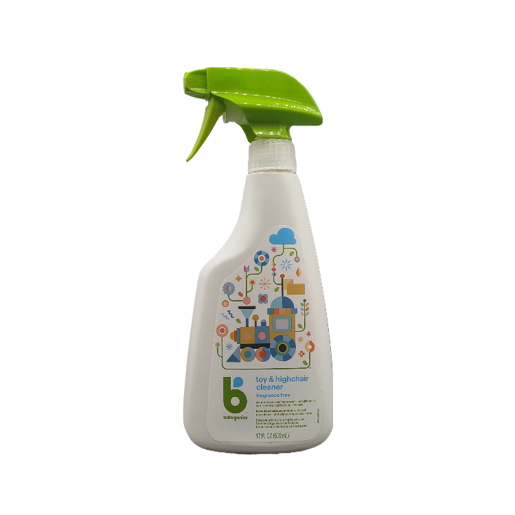 Babyganics Toy & Highchair Cleaner, Fragrance-Free 502ml for Safe Cleaning