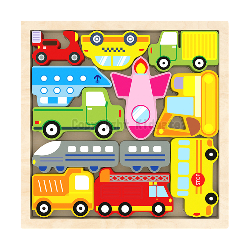 《 KIDMATE 》立體拼圖-交通工具