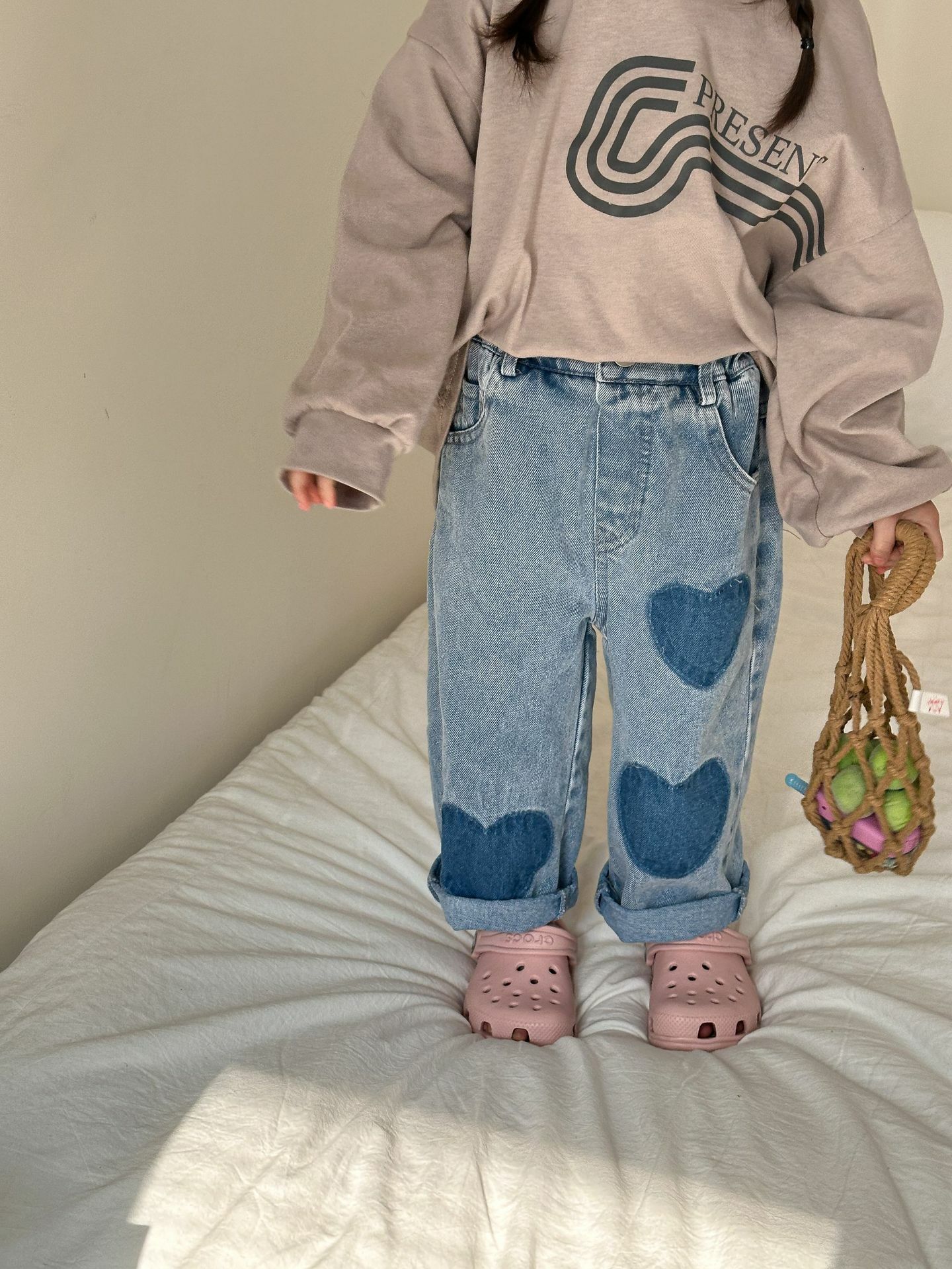 25 夏 大愛心軟質休閒牛仔褲