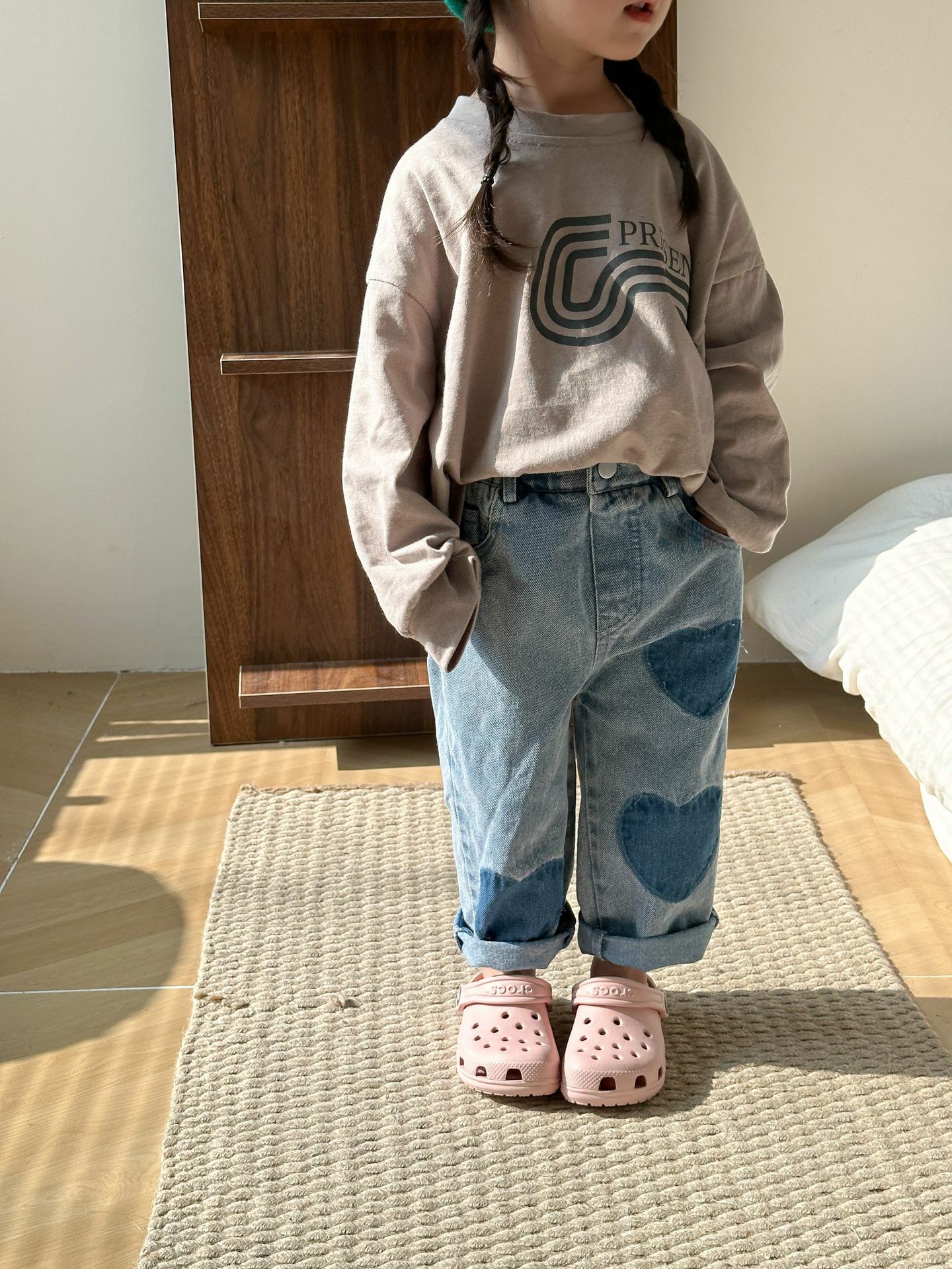 25 夏 大愛心軟質休閒牛仔褲