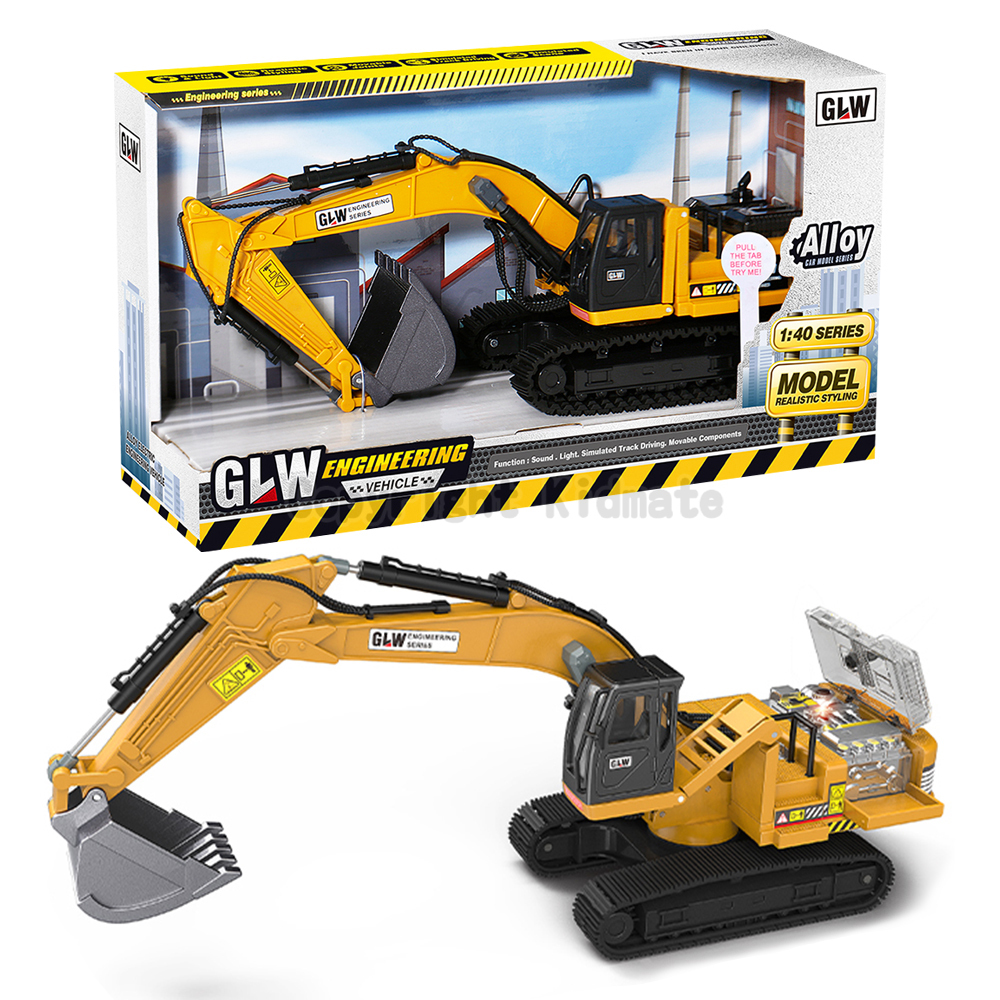 《 KIDMATE 》 1:40 合金挖土機