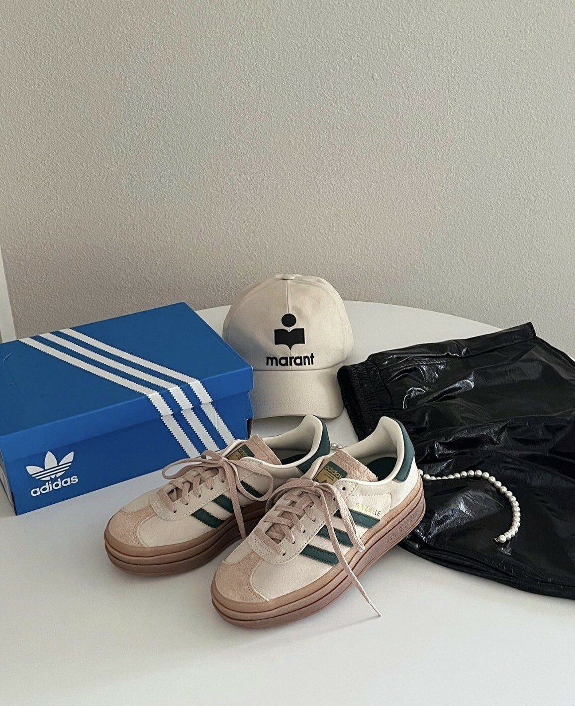 <黑五折扣🔥> Adidas Originals Gazelle Bold 厚底 榛果 焦糖綠 德訓鞋