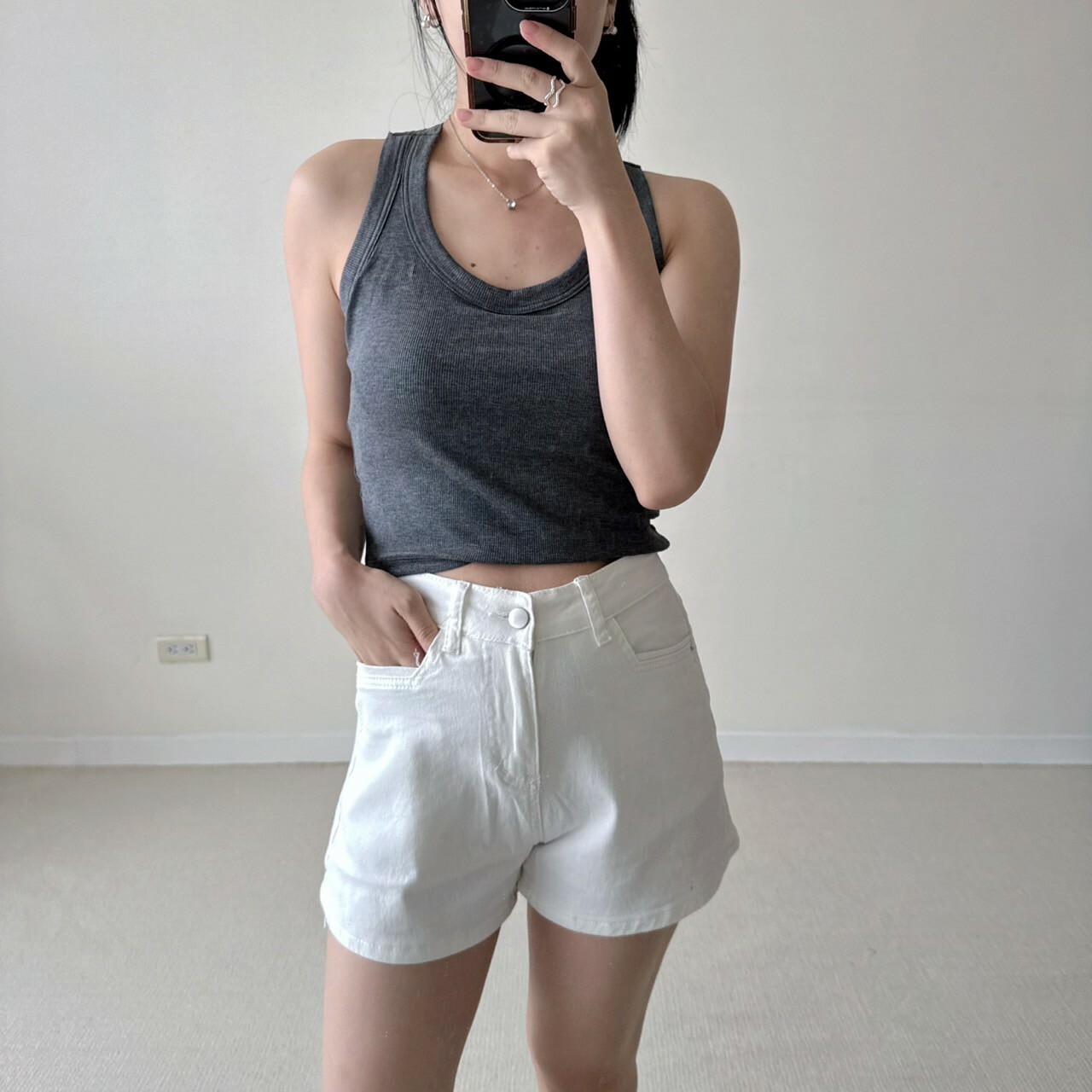 透氣高彈力工字背短版（bratop）（現貨）