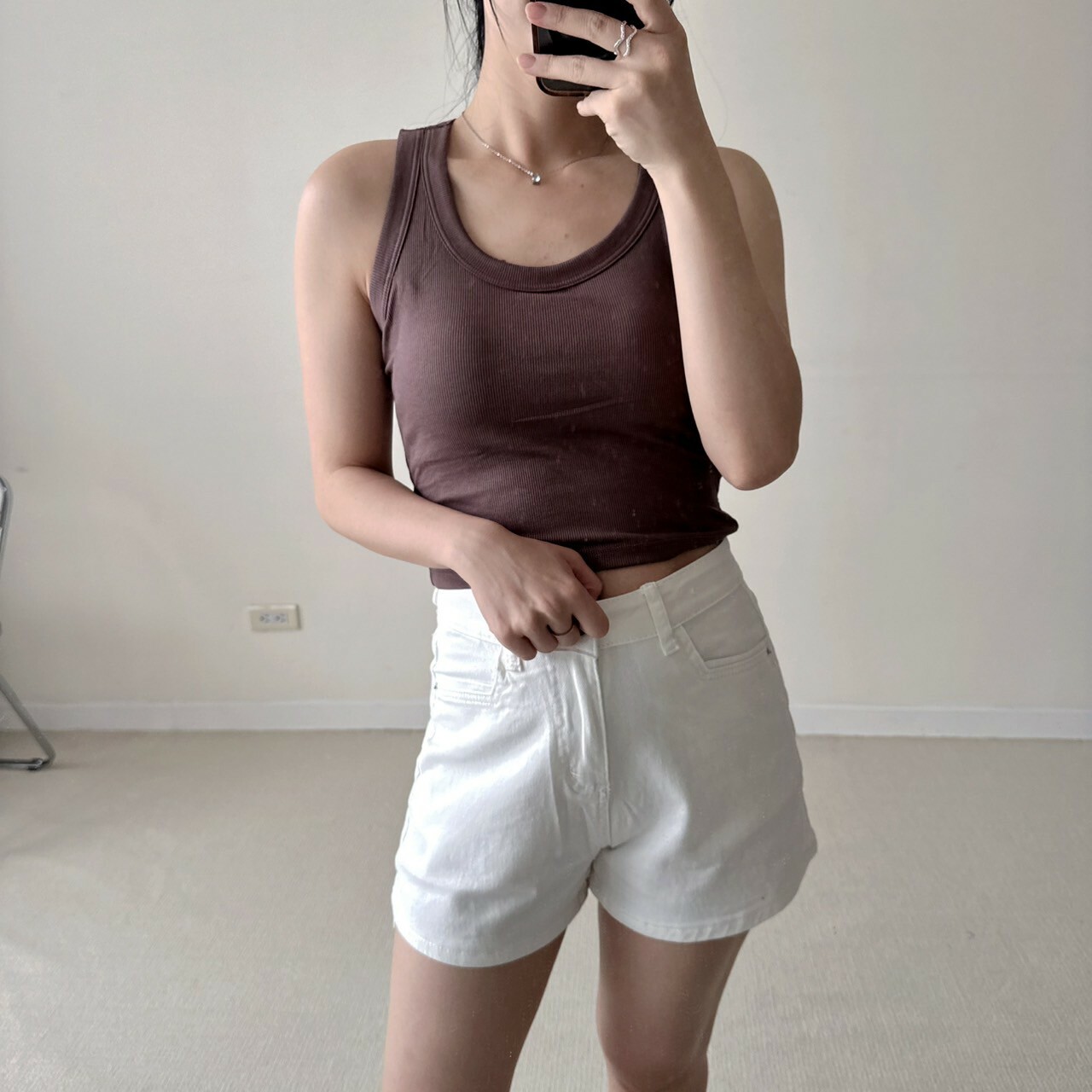 透氣高彈力工字背短版（bratop）（現貨）