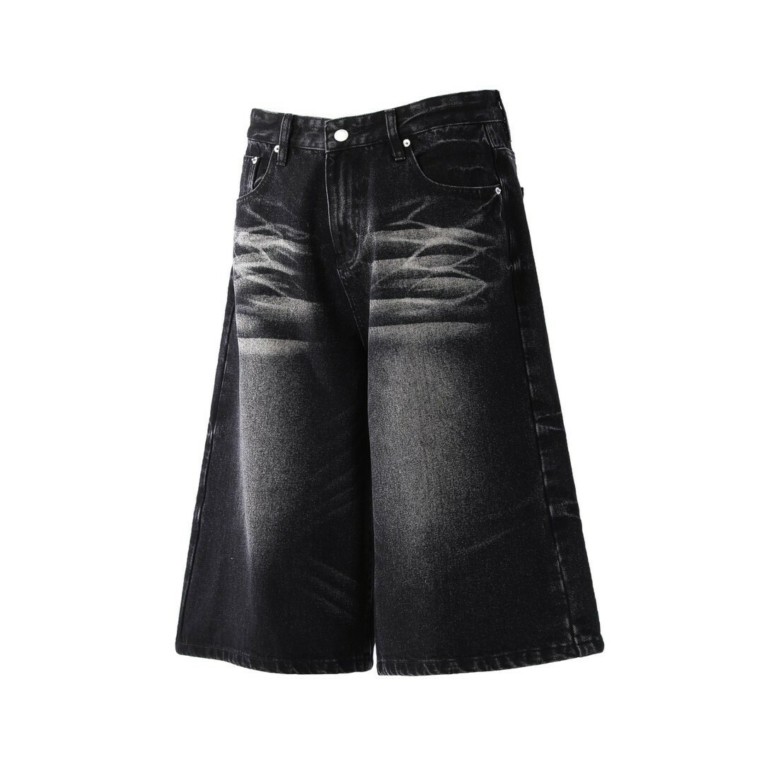 刷色 水洗 短褲 #七分褲