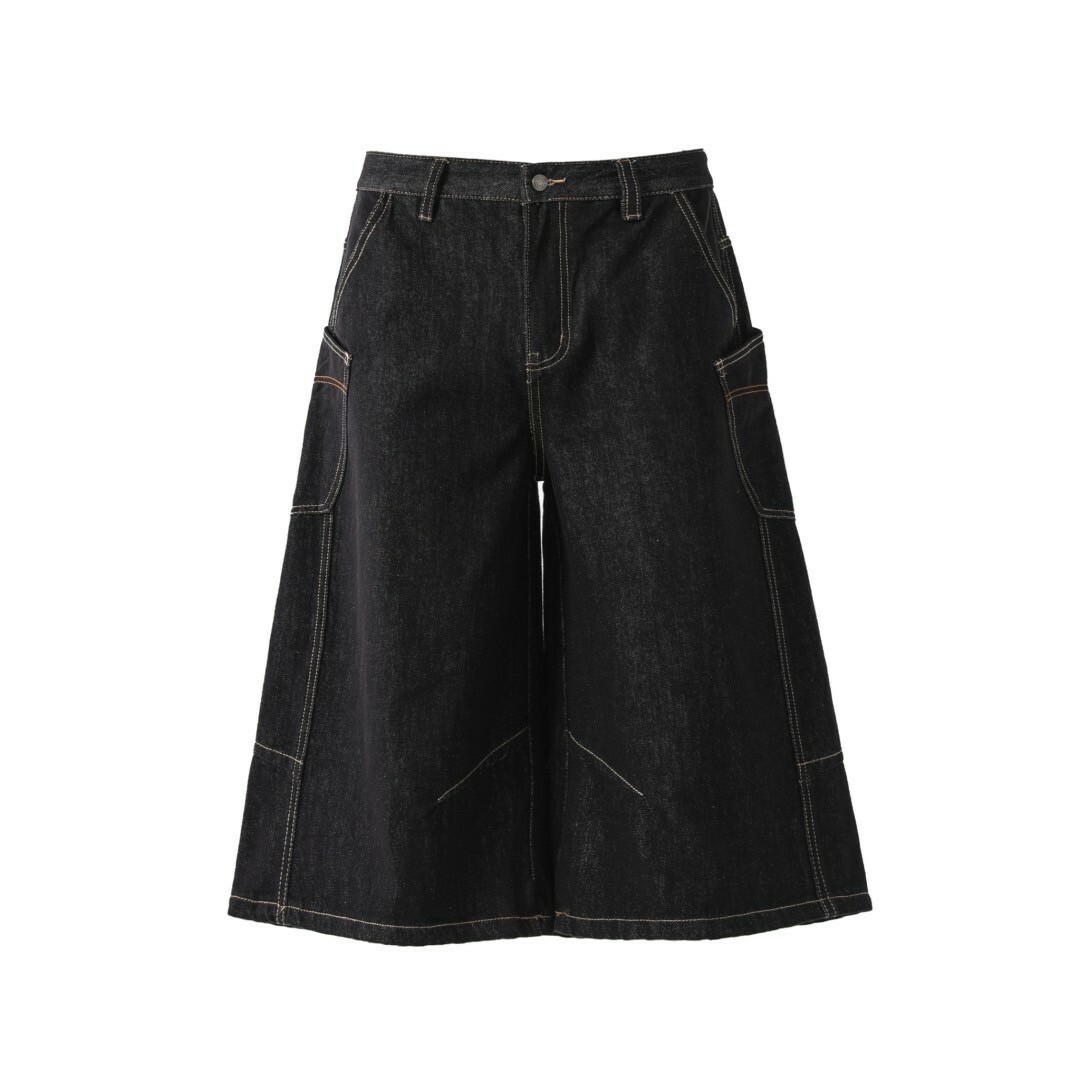 原色 側口袋 反車線 短褲 #七分褲