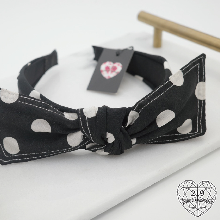 扭結大啾啾點點髮箍