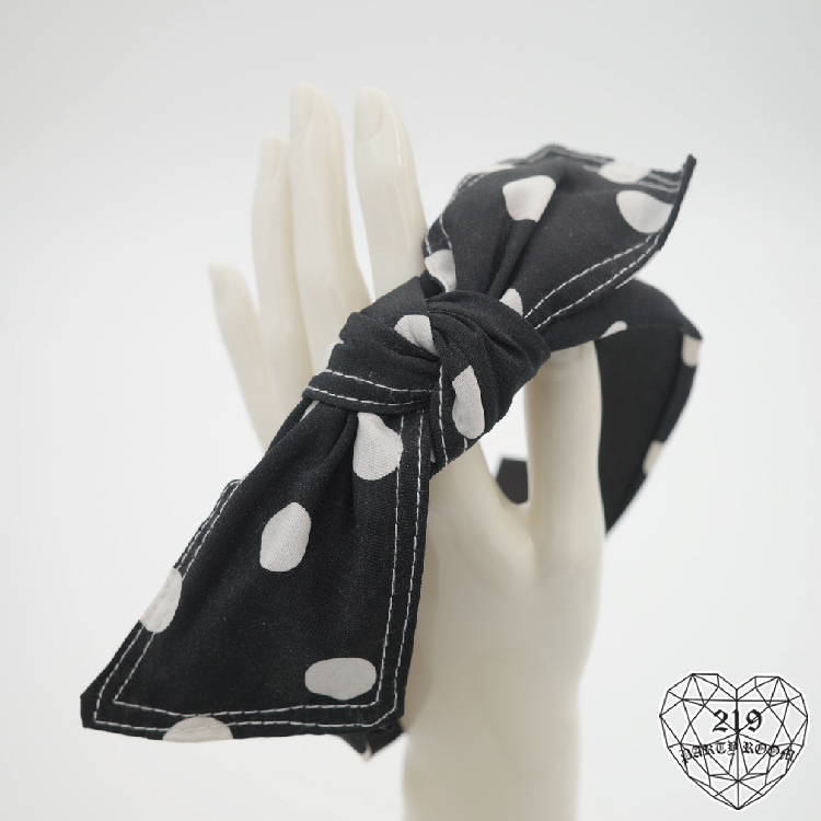 扭結大啾啾點點髮箍