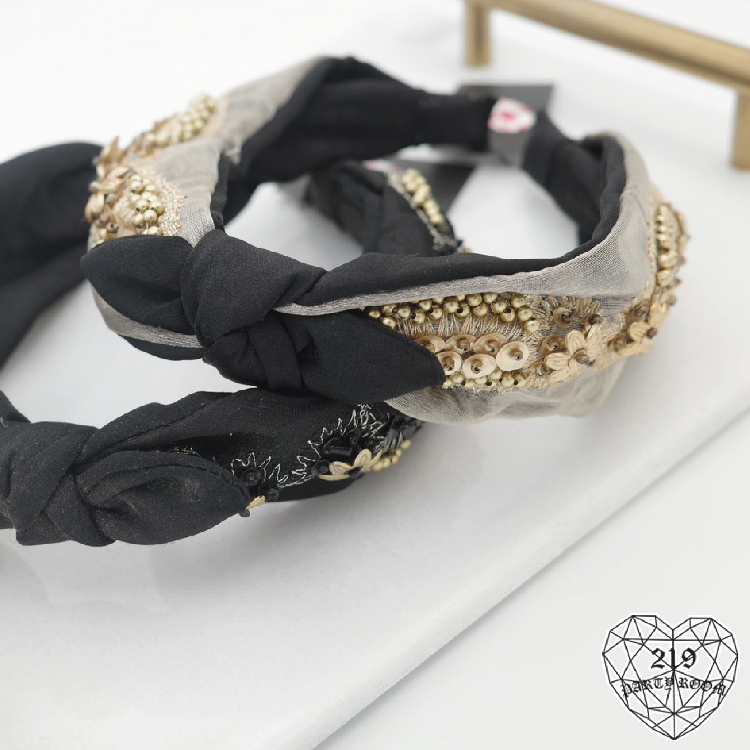 手工串珠寶石髮箍