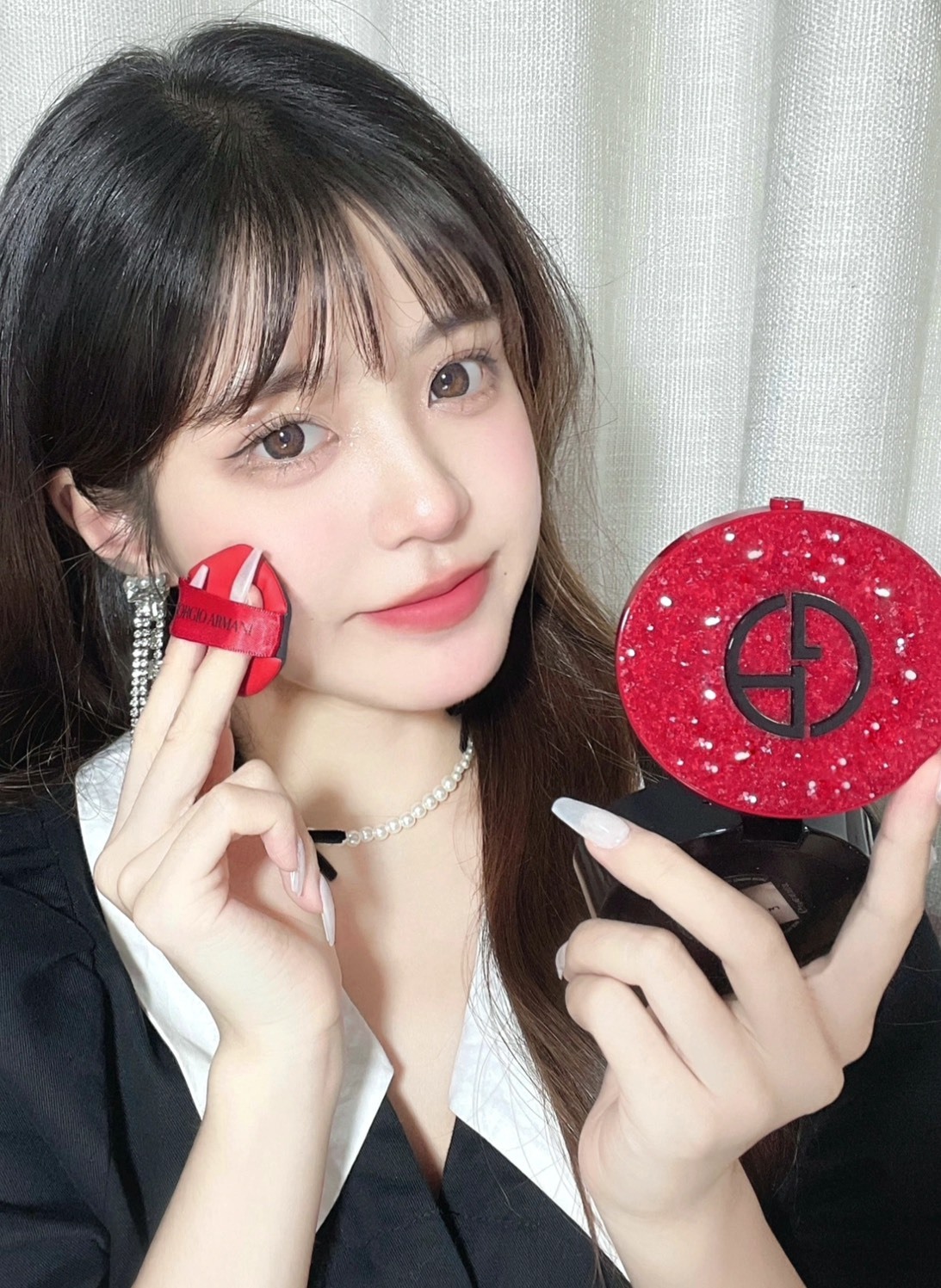 <快速出貨> GA完美絲絨持久氣墊粉餅15g晶鑽紅 #3