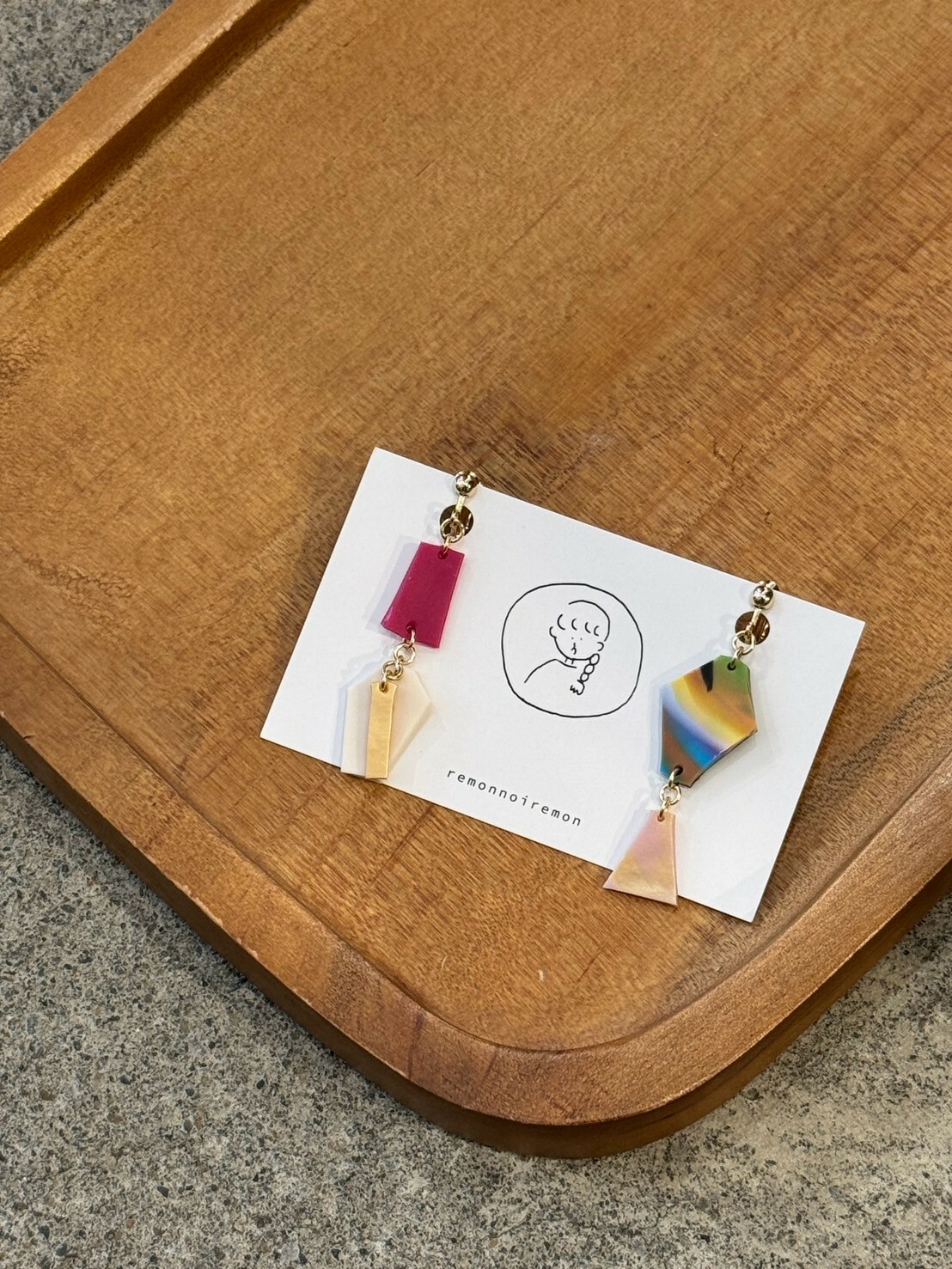 [remonnoiremon] 隨性碎片耳環 | remon03