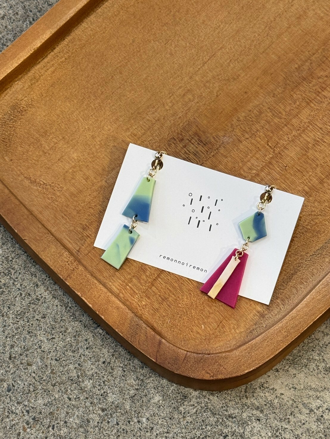 [remonnoiremon] 隨性碎片耳環 | remon04