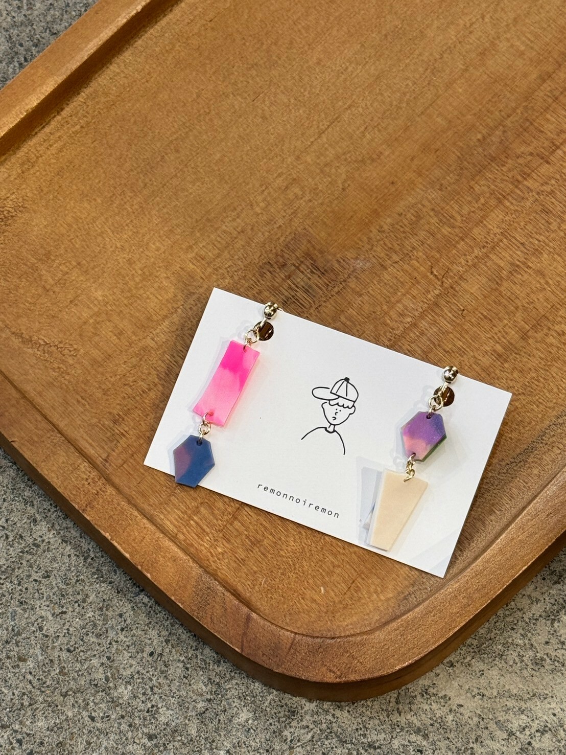 [remonnoiremon] 隨性碎片耳環 | remon05