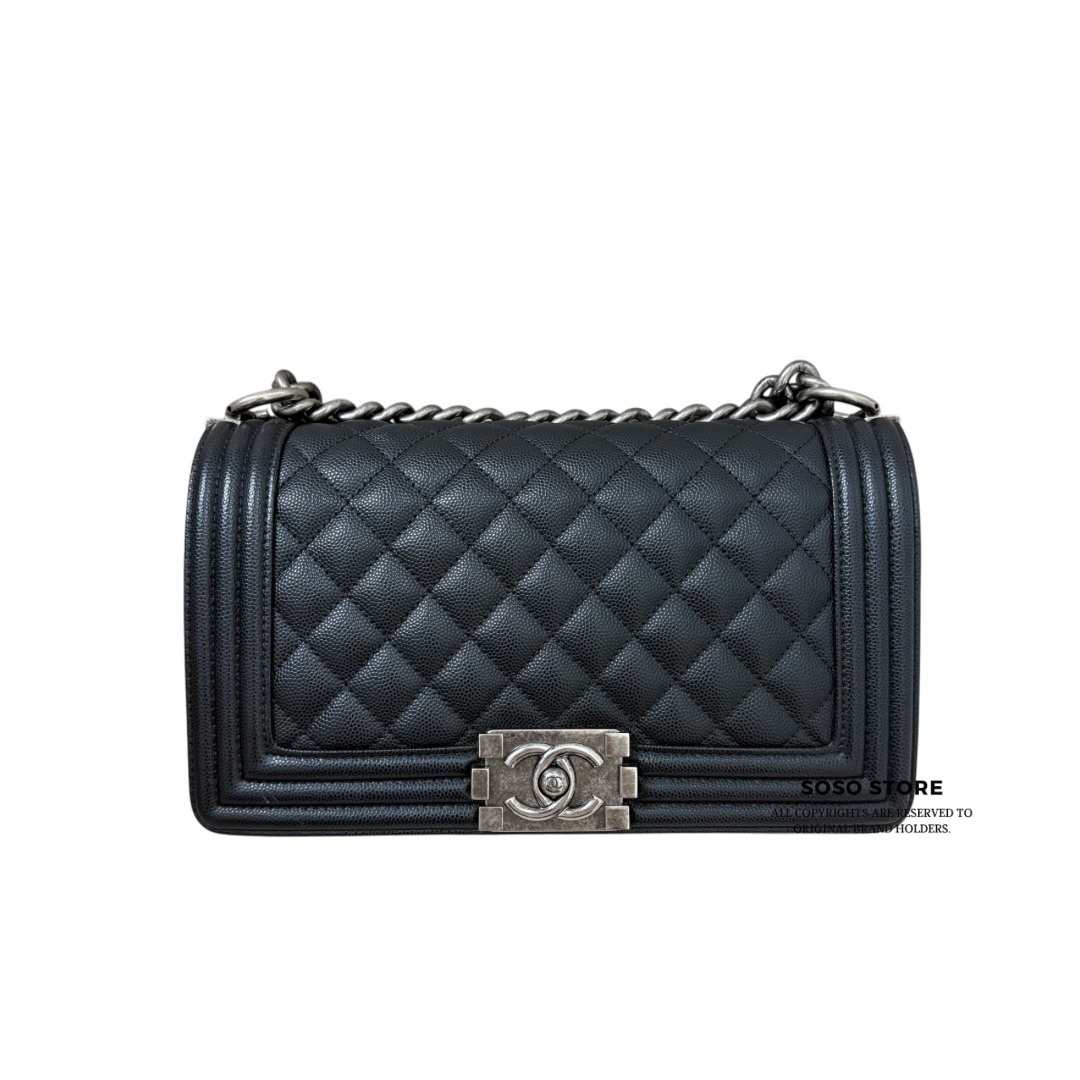 Chanel Boy 25 - Black / Shw