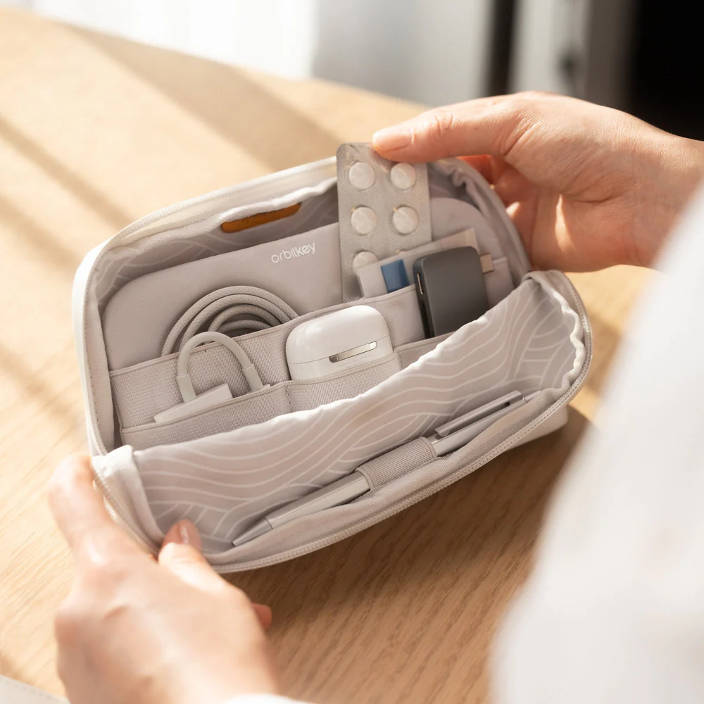 Orbitkey x 收納女王近藤麻理惠聯名 可立式收納包 - 岩白