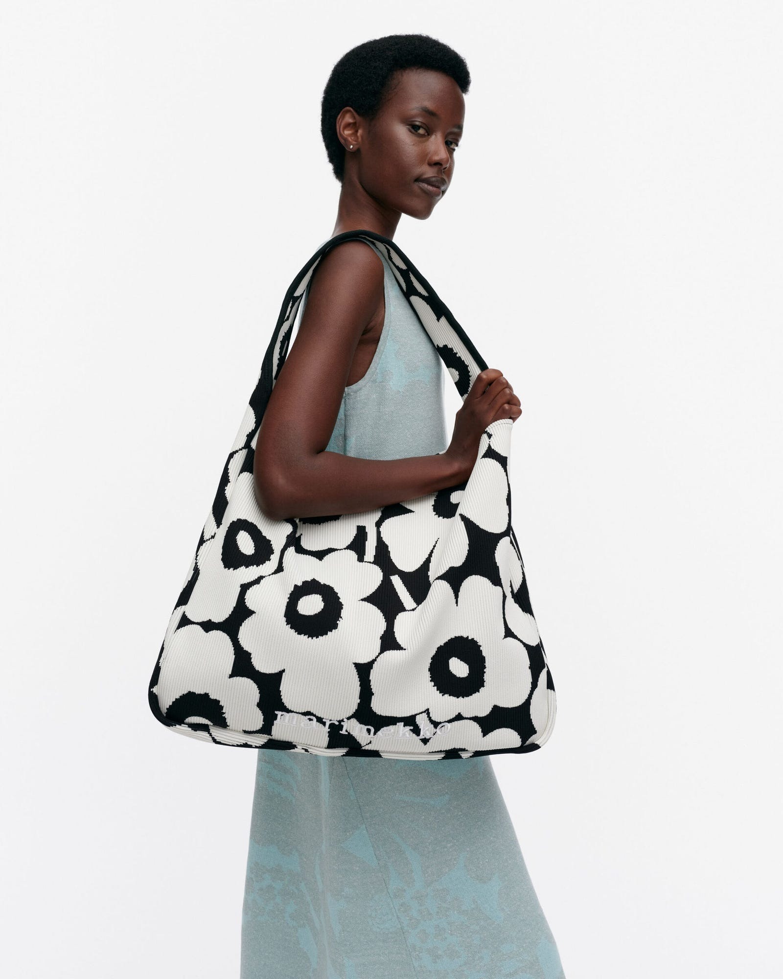 KNITTED BAG LARGE UNIKKO 印花肩背包