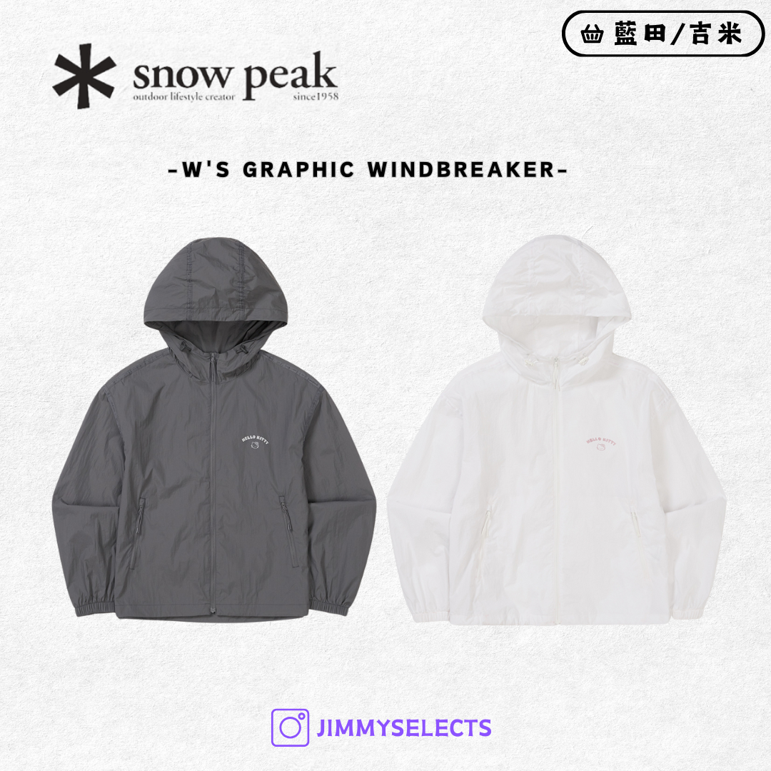【代購】Snow Peak X Hello Kitty 女 Graphic 圖案 風衣 外套 S25MWFWB81
