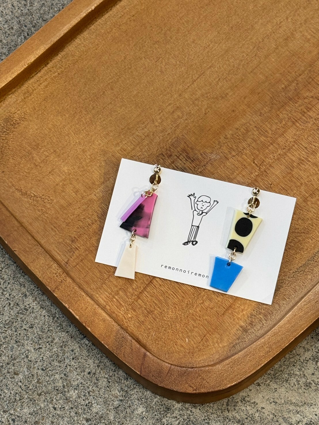 [remonnoiremon] 隨性碎片耳環 | remon06