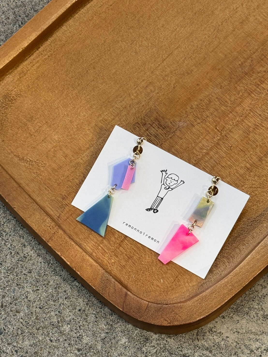 [remonnoiremon] 隨性碎片耳環 | remon09