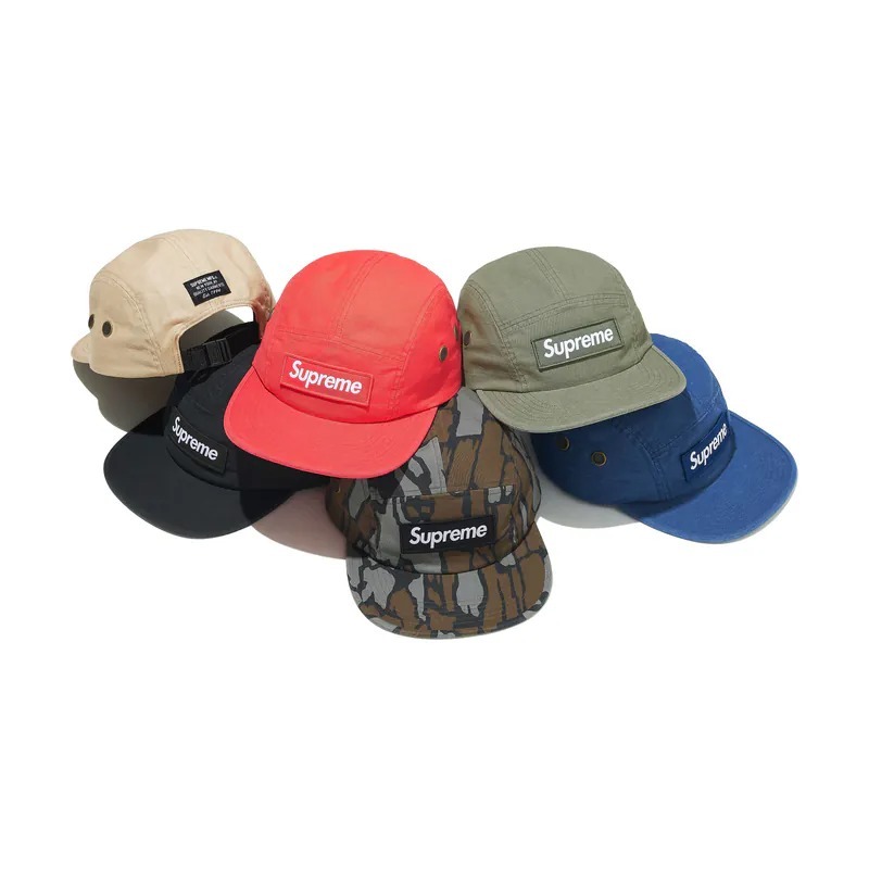 【現貨】SUPREME MILITARY CAMP CAP TAN BOX布標 軍帽  SS25H33