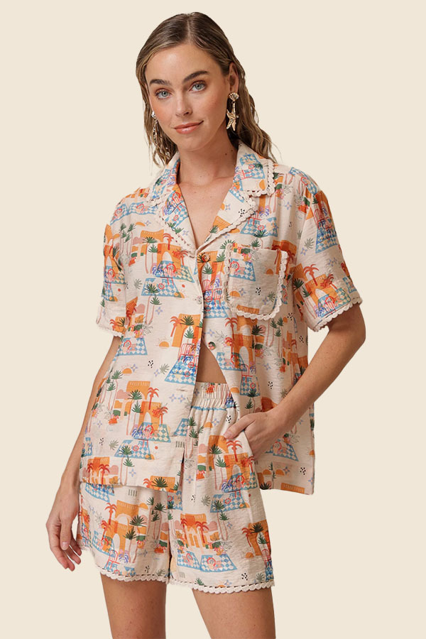 LINE & DOT - PAYTON 印花襯衫