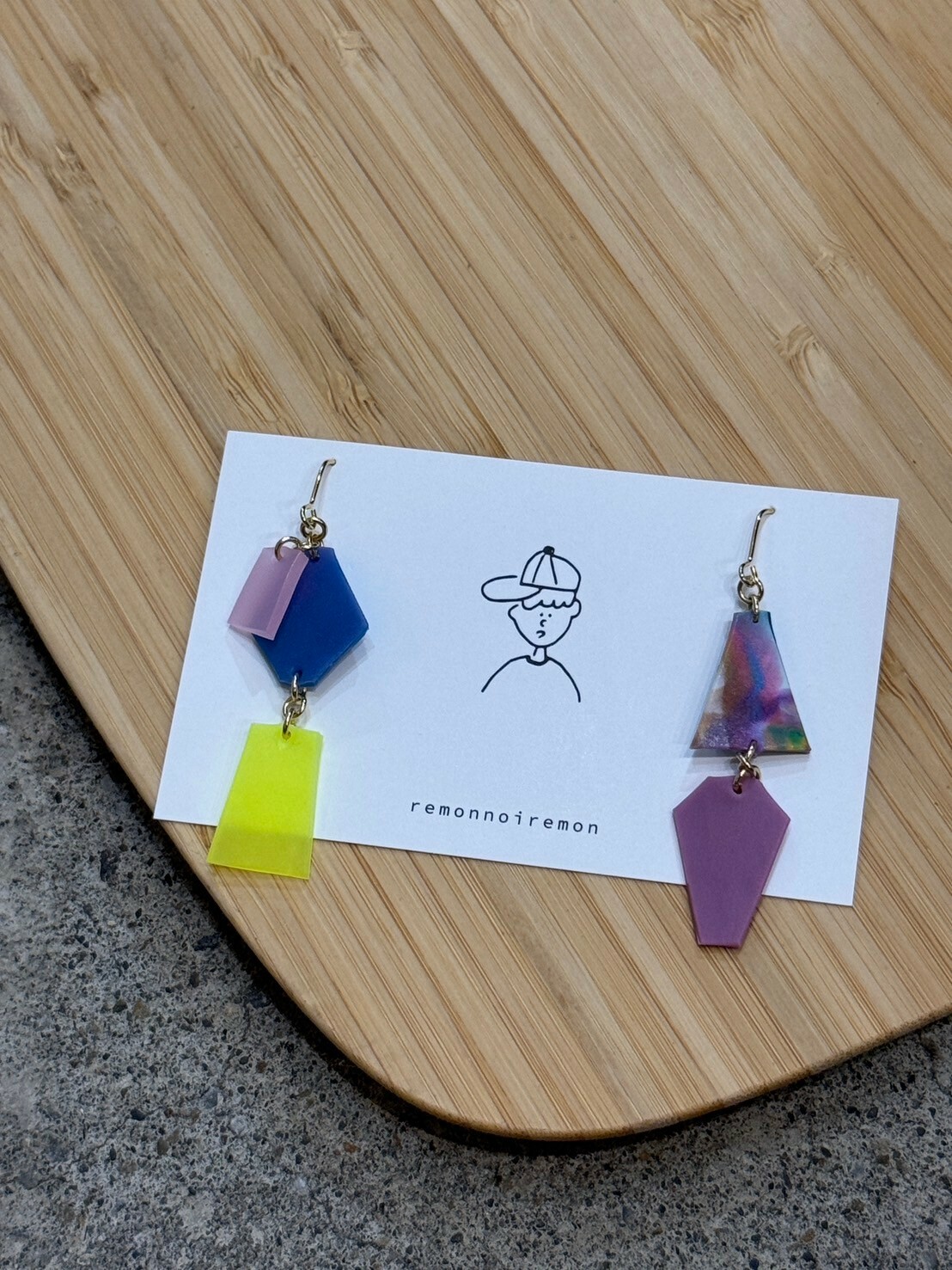 [remonnoiremon] 隨性碎片耳環 | remon14