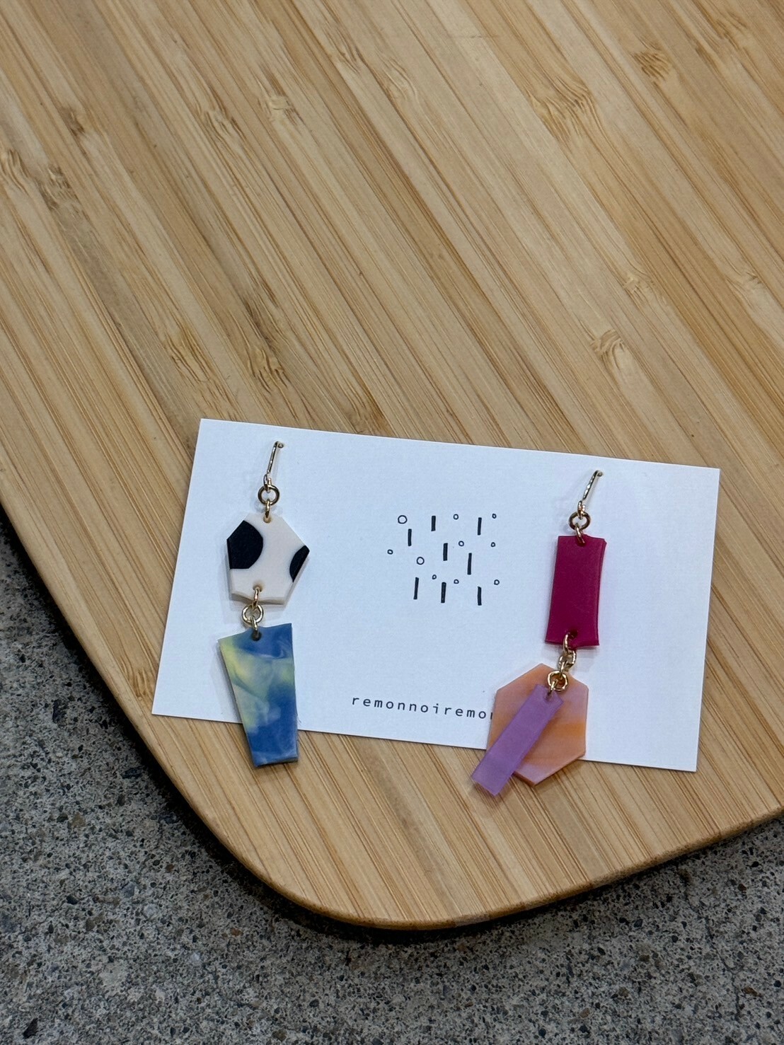 [remonnoiremon] 隨性碎片耳環 | remon16