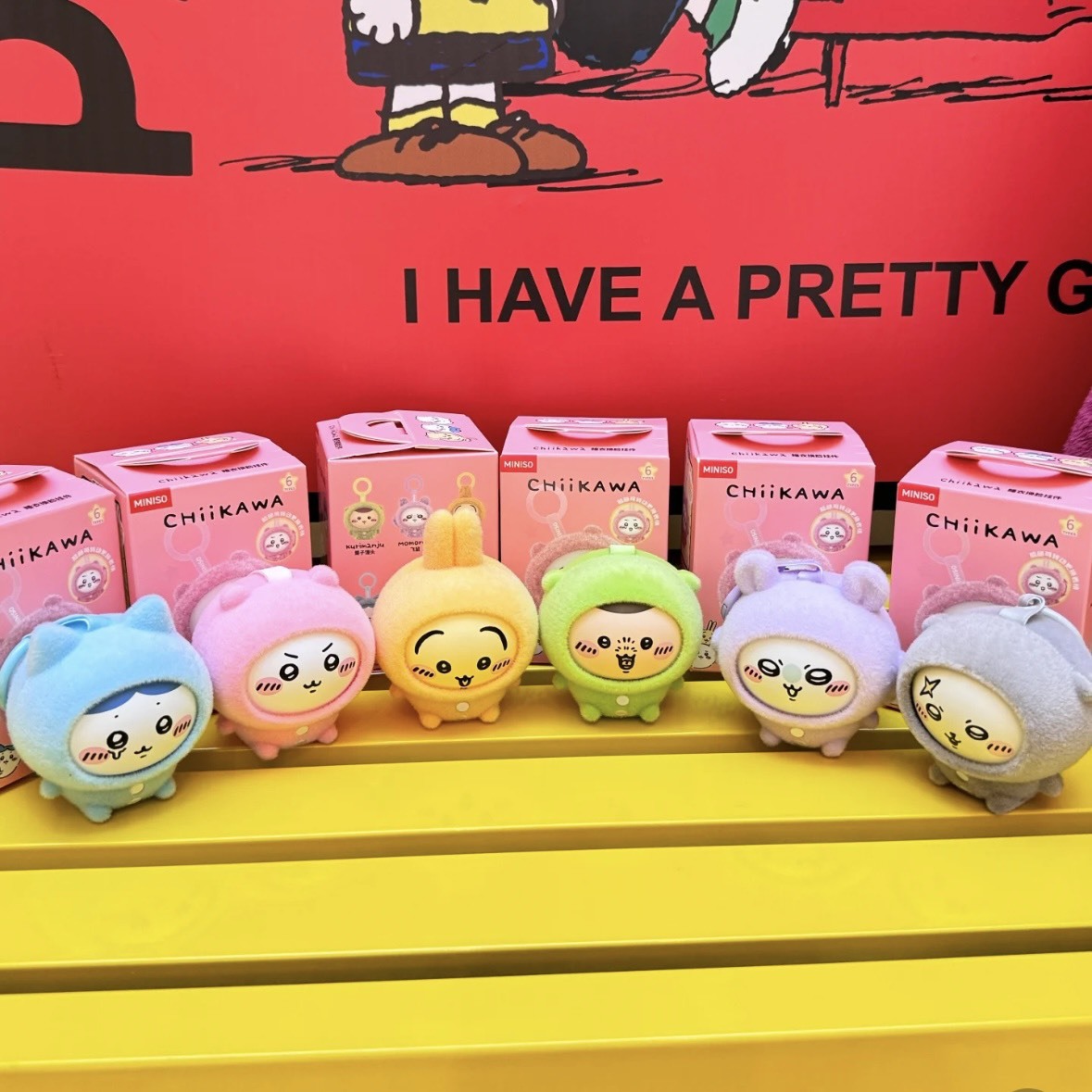 iSNEAKERS｜Miniso x Chiikawa 吉伊卡哇 換臉公仔 植絨吊飾 盲盒
