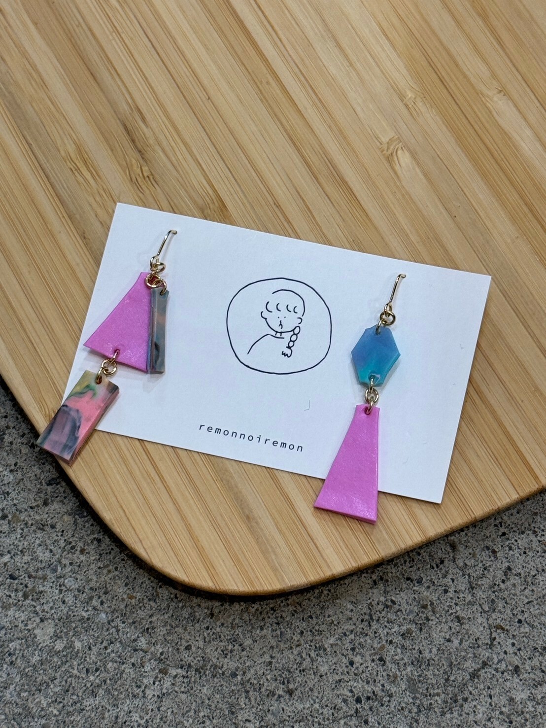 [remonnoiremon] 隨性碎片耳環 | remon19