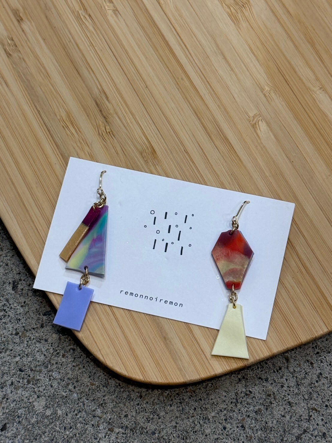 [remonnoiremon] 隨性碎片耳環 | remon20