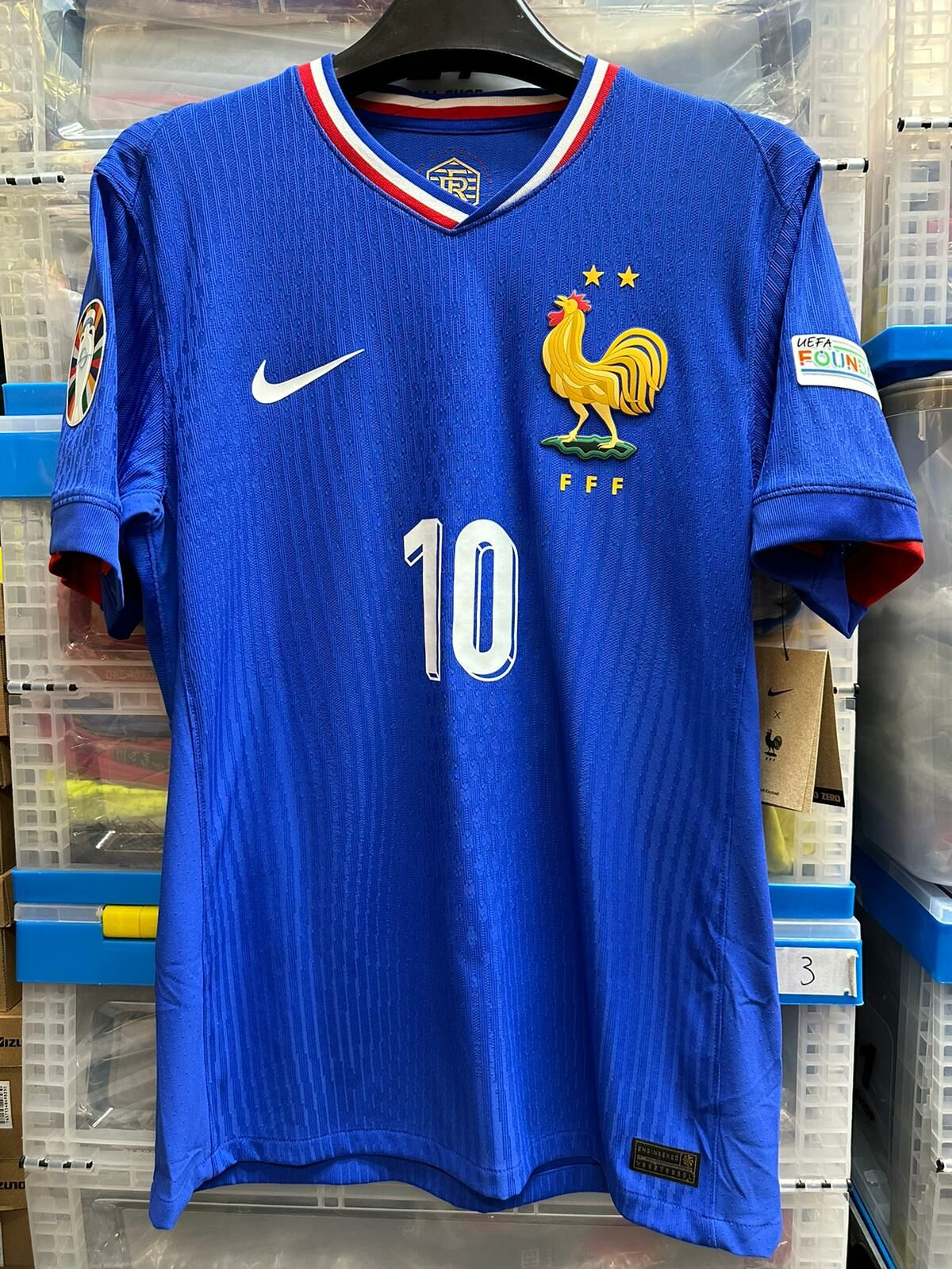 2024 法國 主場 球員版連#10 MBAPPE 連歐國盃章+Foundation