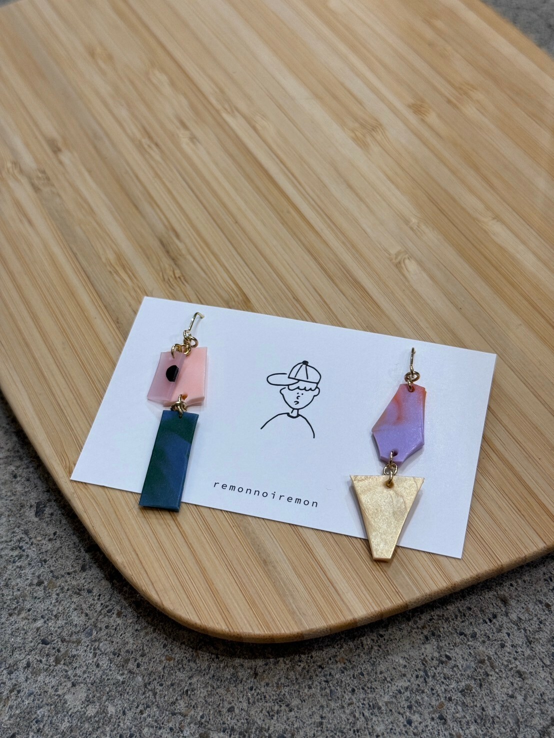 [remonnoiremon] 隨性碎片耳環 | remon24