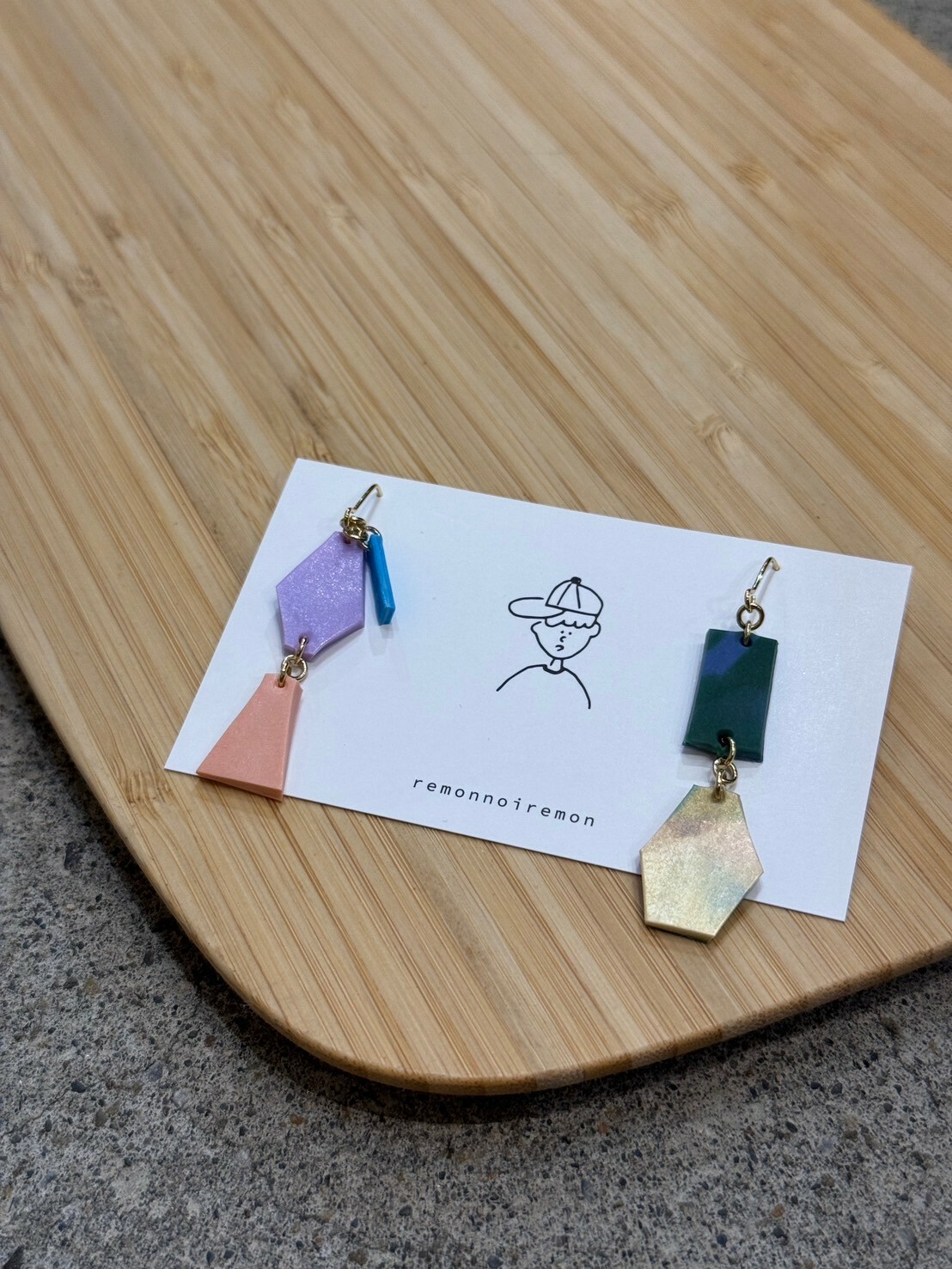 [remonnoiremon] 隨性碎片耳環 | remon25