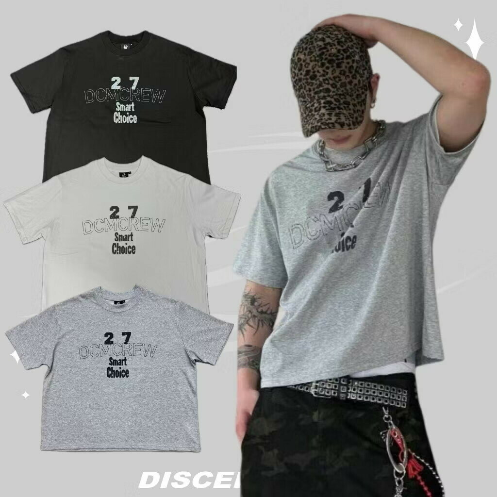 DISCERNMENT DCM 簍空字體 27 BOXY 短寬版型 短袖 短T DCM-T06