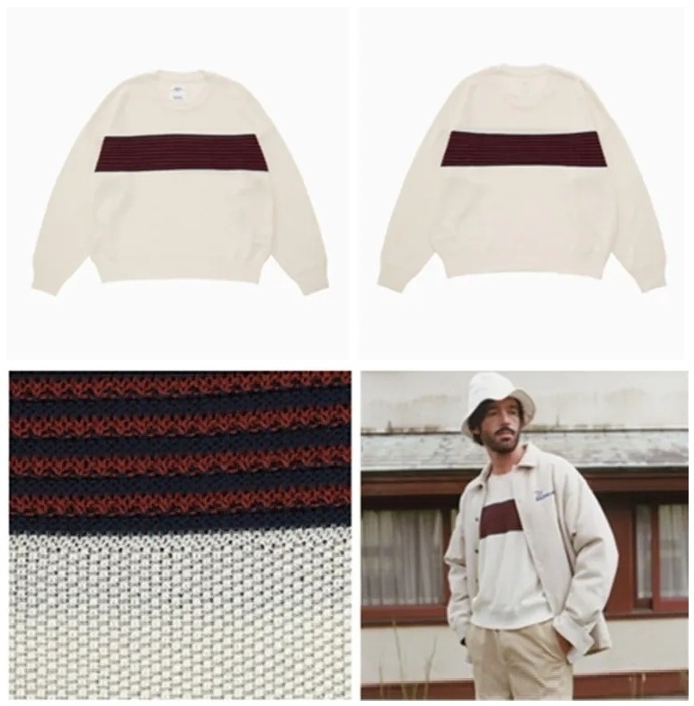 VISVIM 2025 S/S JUMBO SB KNIT L/S (SILK/COTTON) - PRE ORDER ITEM (預訂中)