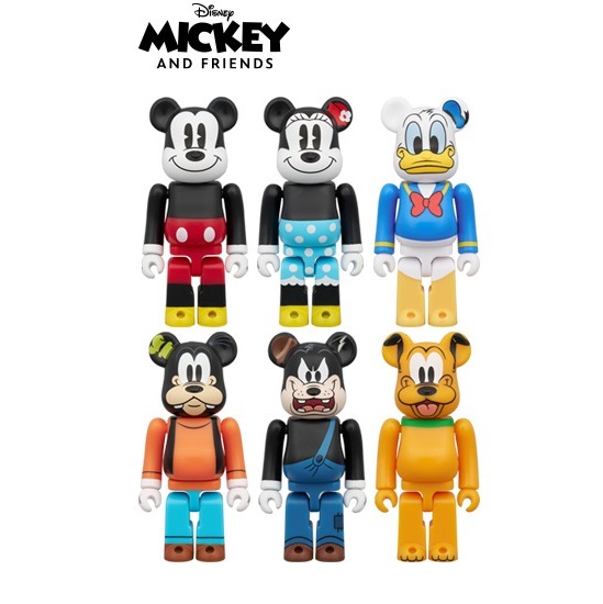 BE@RBRICK 廸士尼聯名 - 庫柏力克熊 米奇和他的朋友 盒玩 盲盒(全6款)
