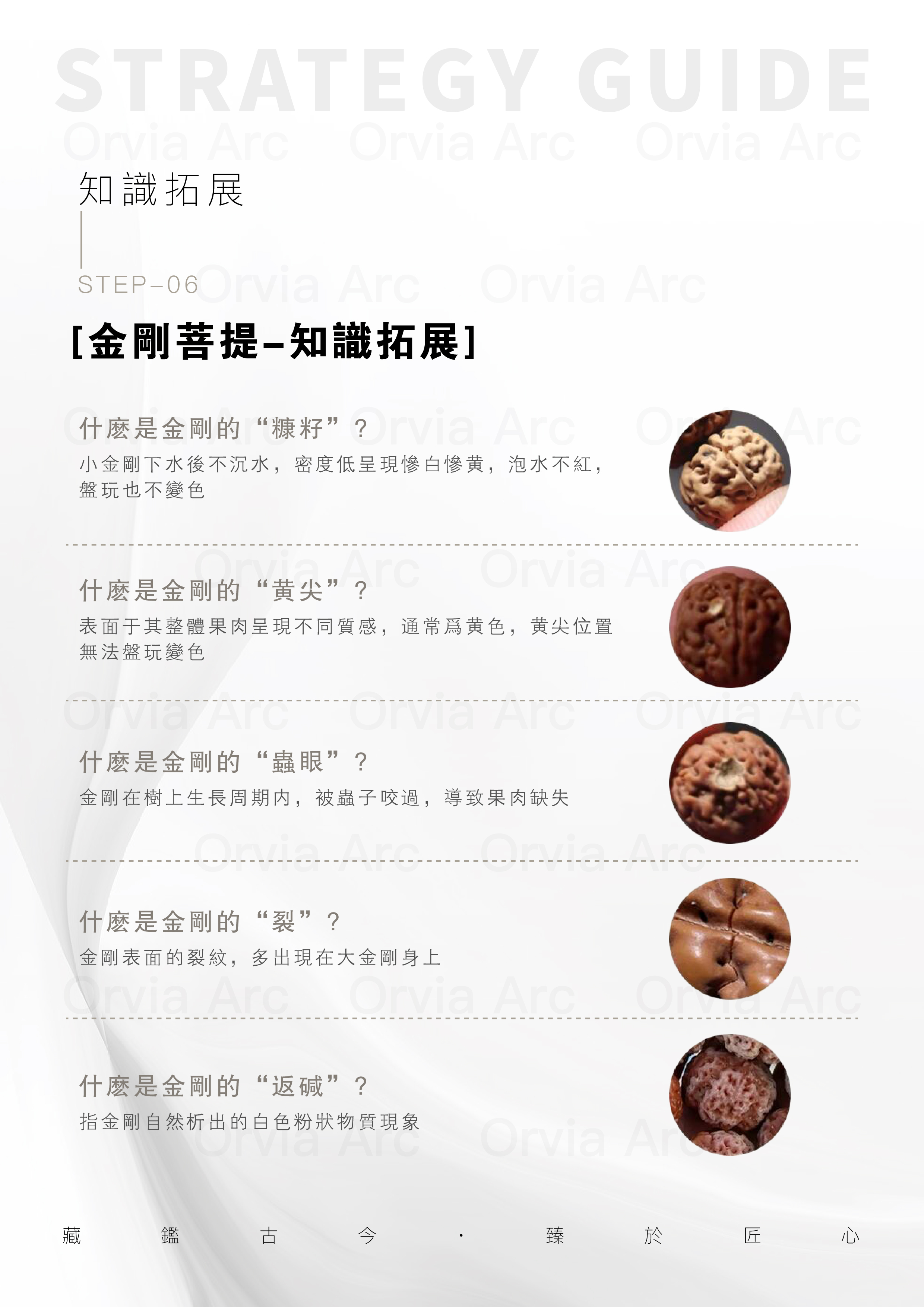 金剛菩提知識拓展：糠籽、黃尖、蟲眼、裂、返碱