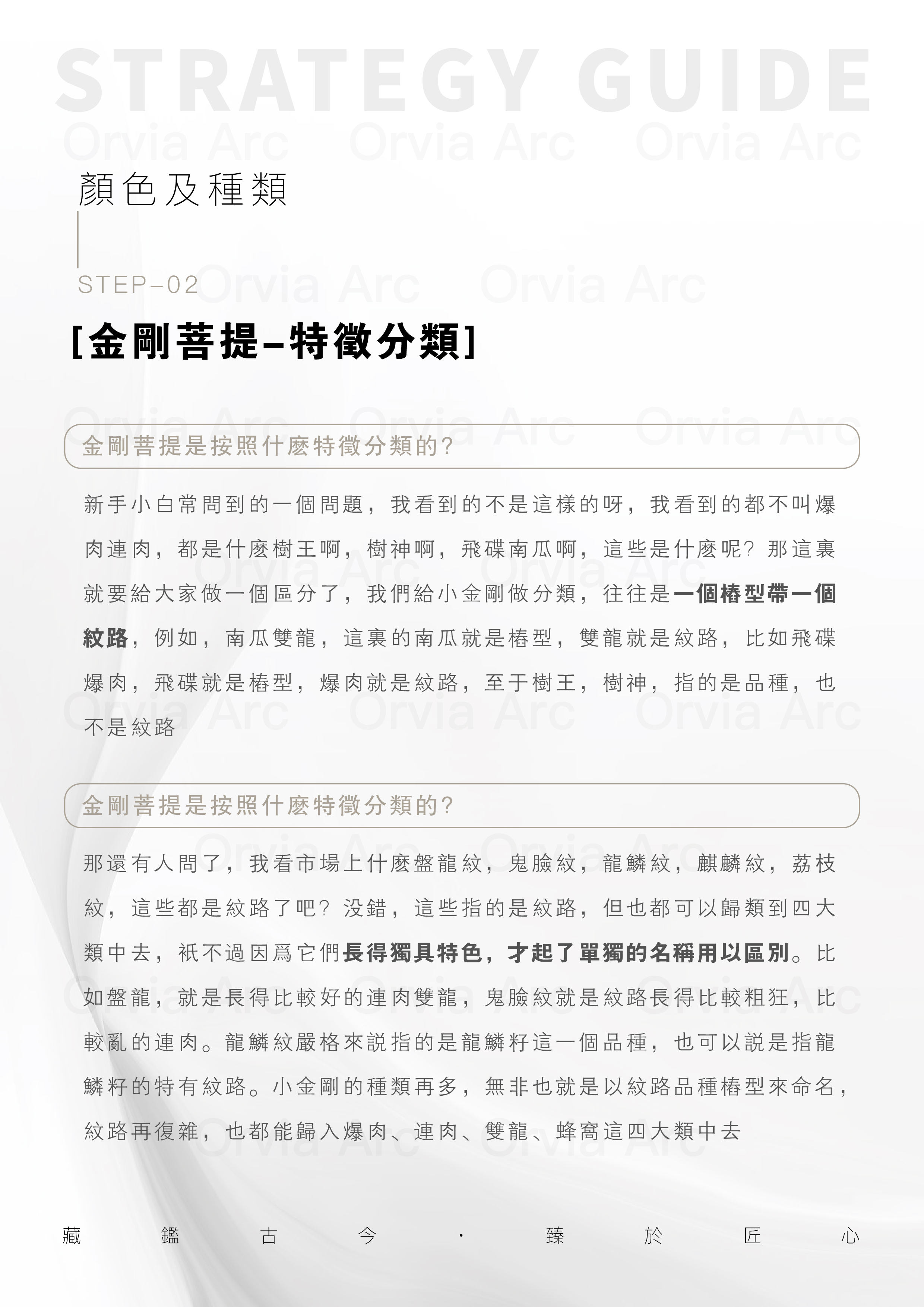 金剛菩提特徵分類：椿型、紋路、品種的命名規則