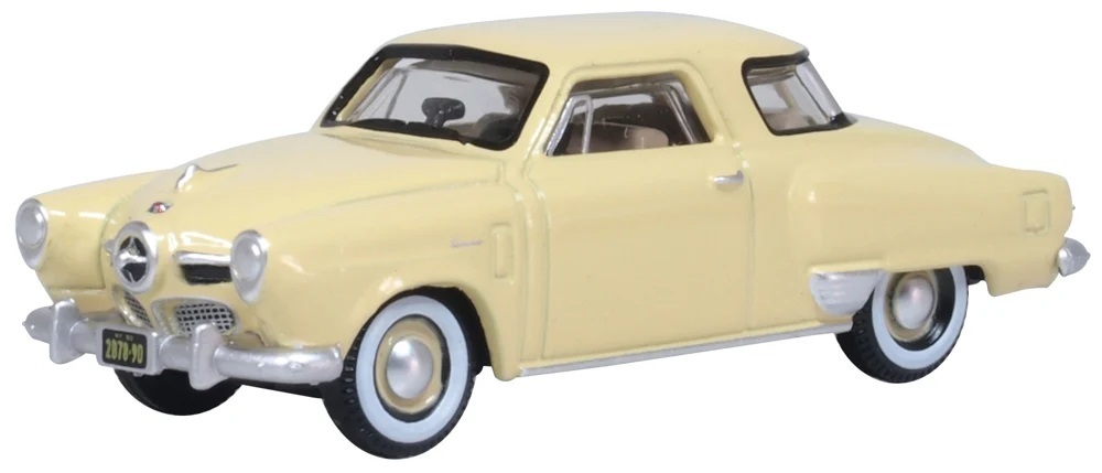 Oxford 87SC50001 HO規 1950 Studebaker Champion Starlight 汽車.奶油色