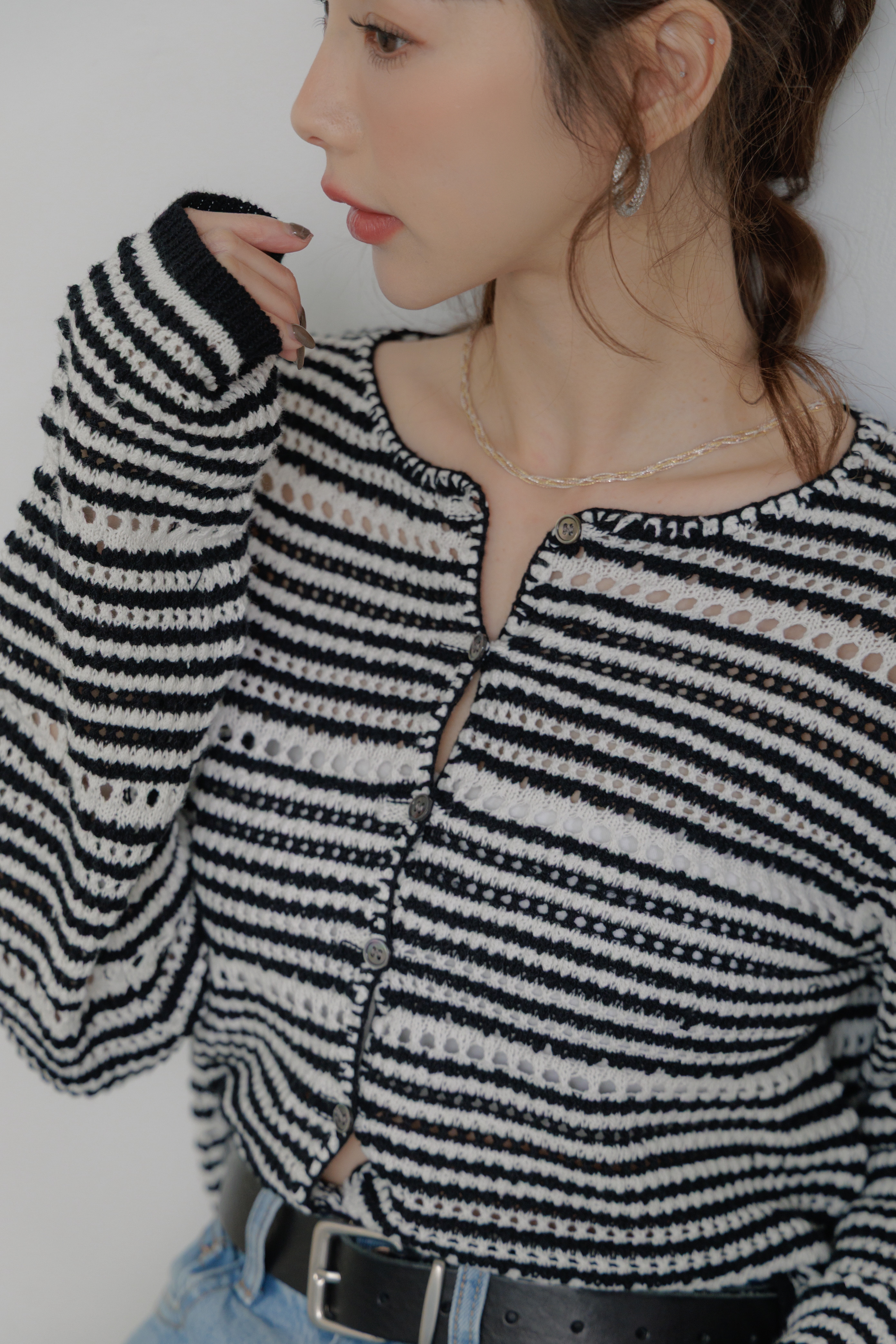 (現貨) 法式高級條紋小外套  G22