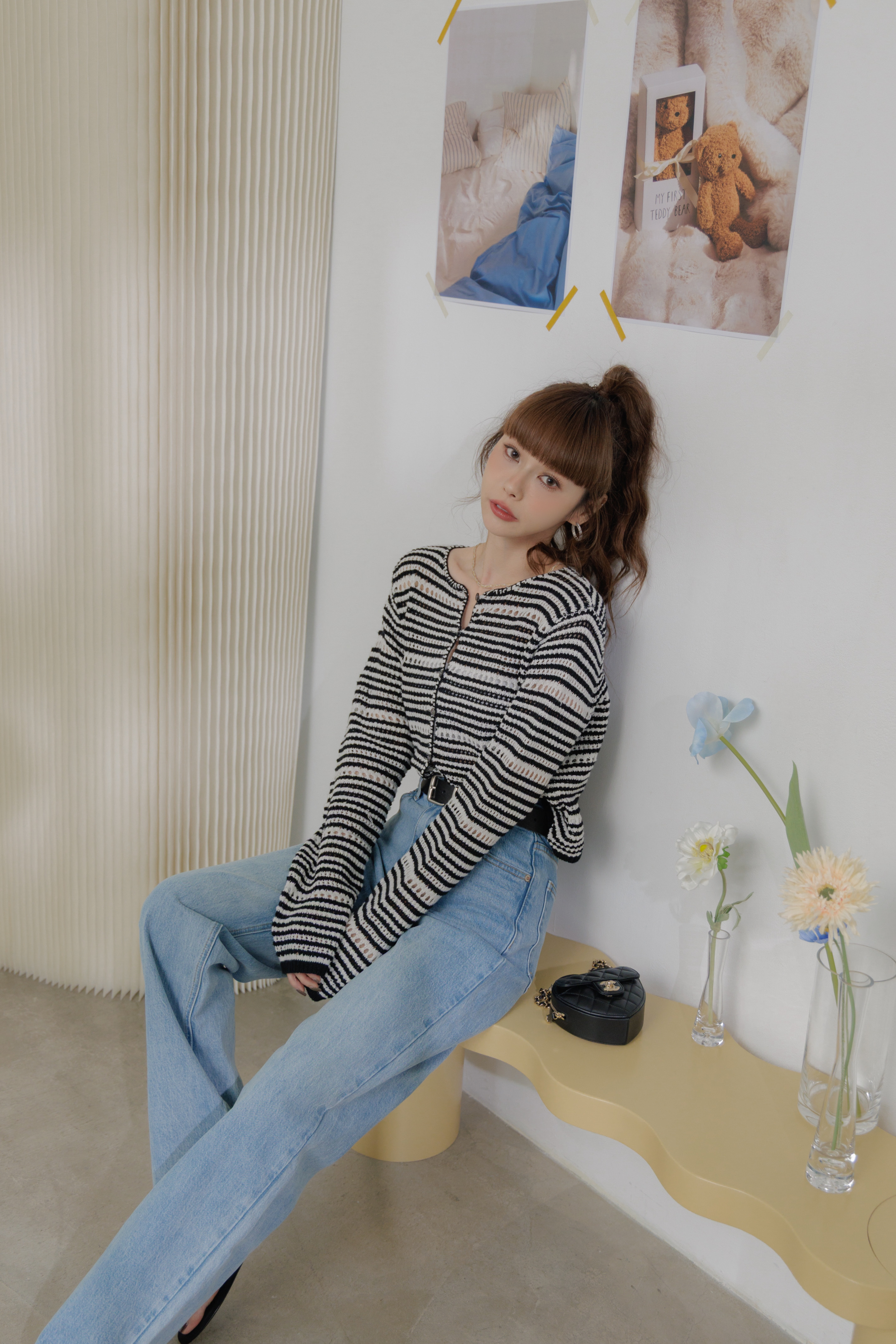 (現貨) 法式高級條紋小外套  G22