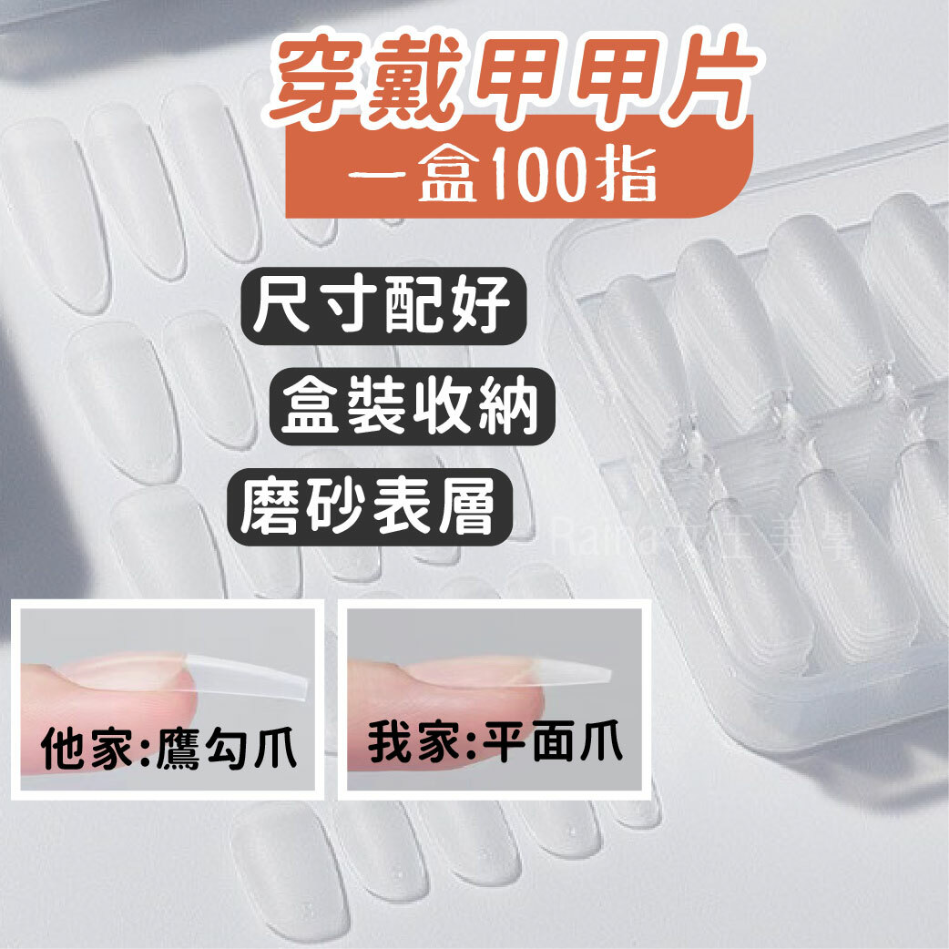 有分尺寸的穿戴甲甲片