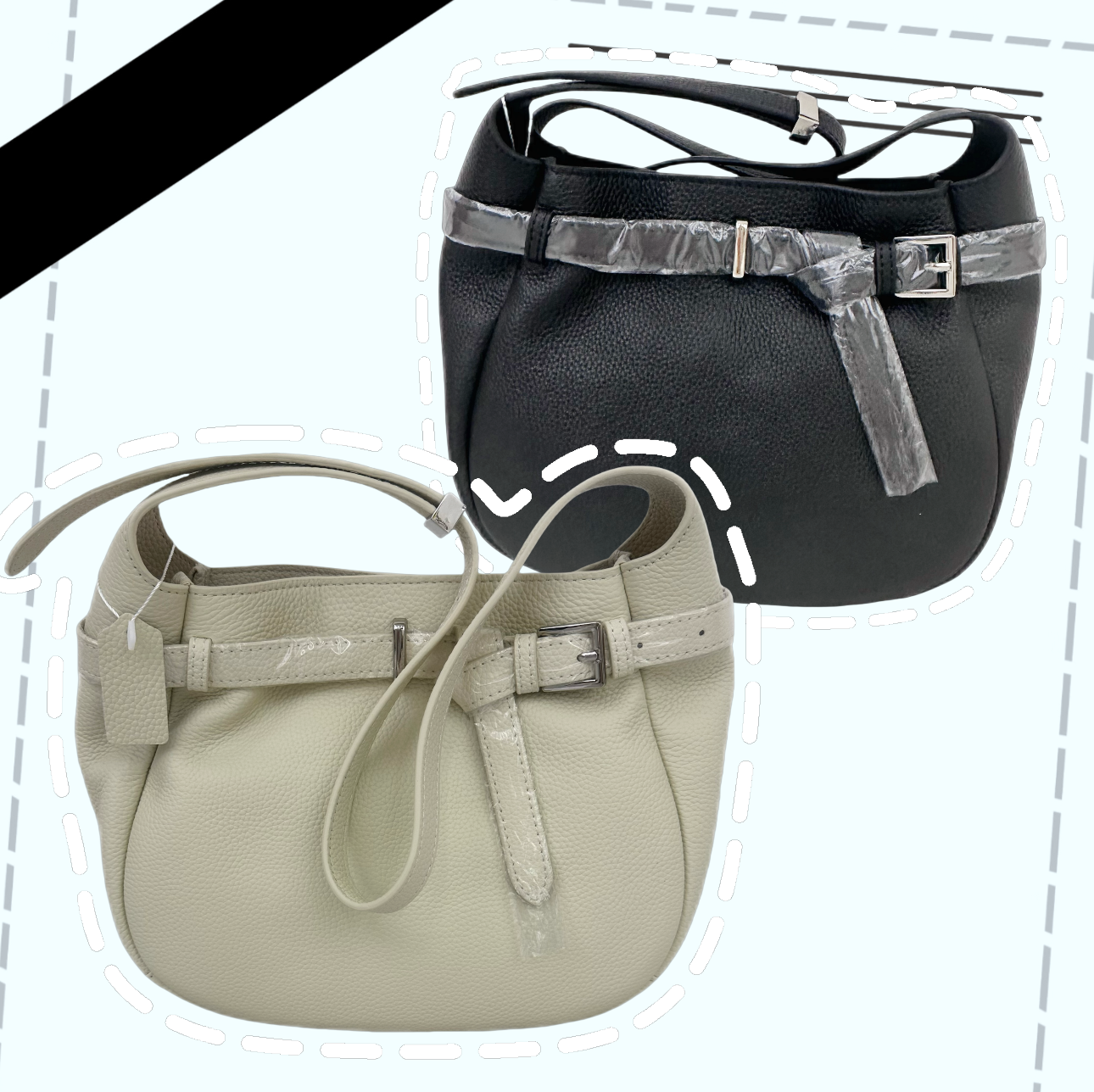 通勤出行簡約百搭韓式牛皮包包 （K3 F202）