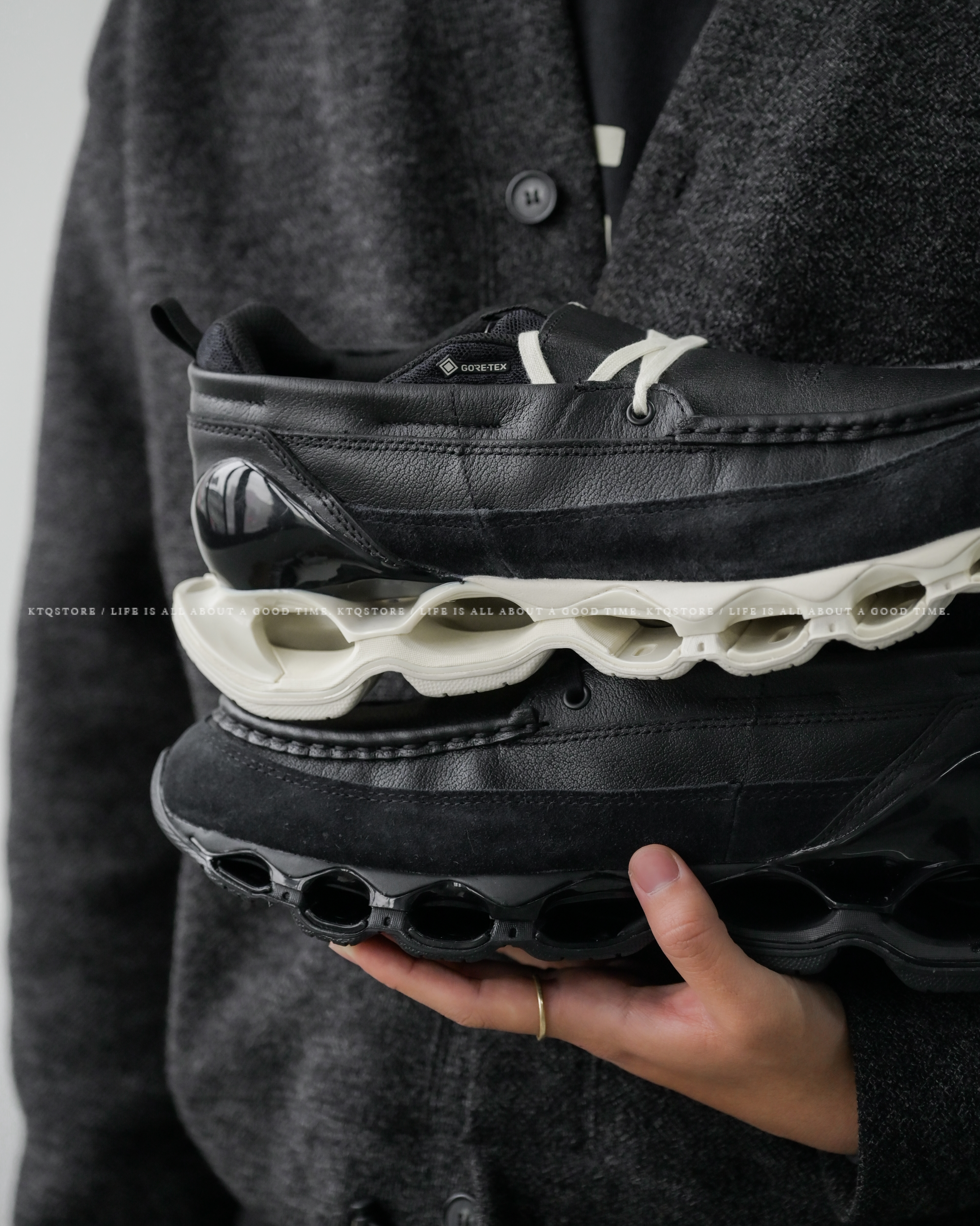 KTQ STORE ‧ MIZUNO Wave Prophecy Moc GORE-TEX 黑白 D1GD240602 全黑 D1GD240601