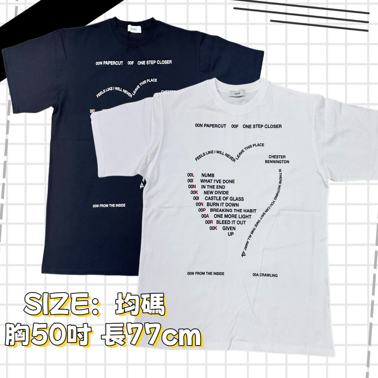 字母愛心百搭休閒T-Shirts（K3 N206）
