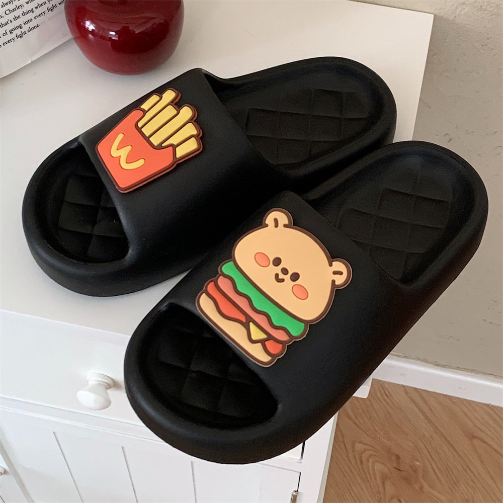 《5784》熊熊漢堡情侶室內拖